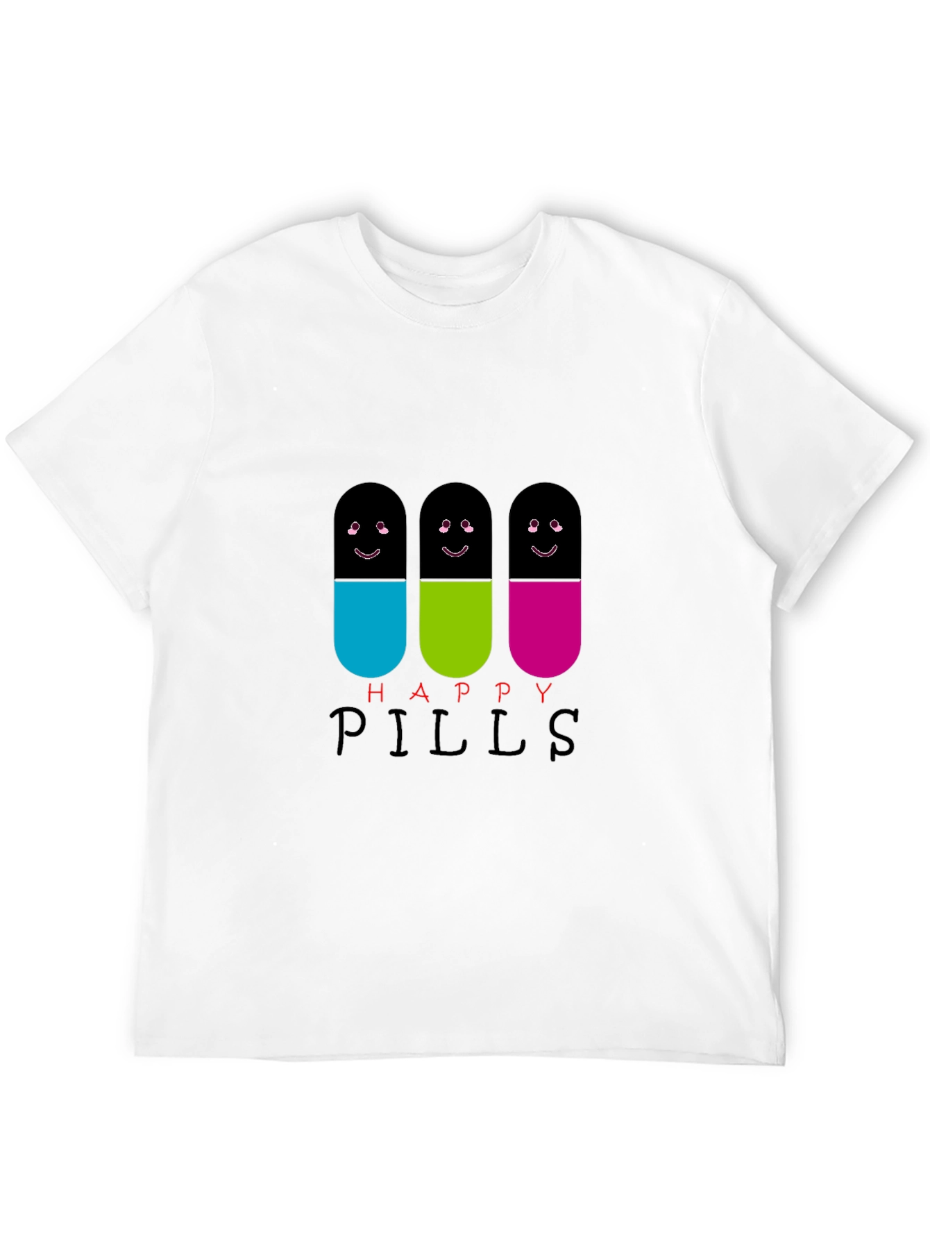 Happy Pills T-Shirt - Fun Graphic Tee