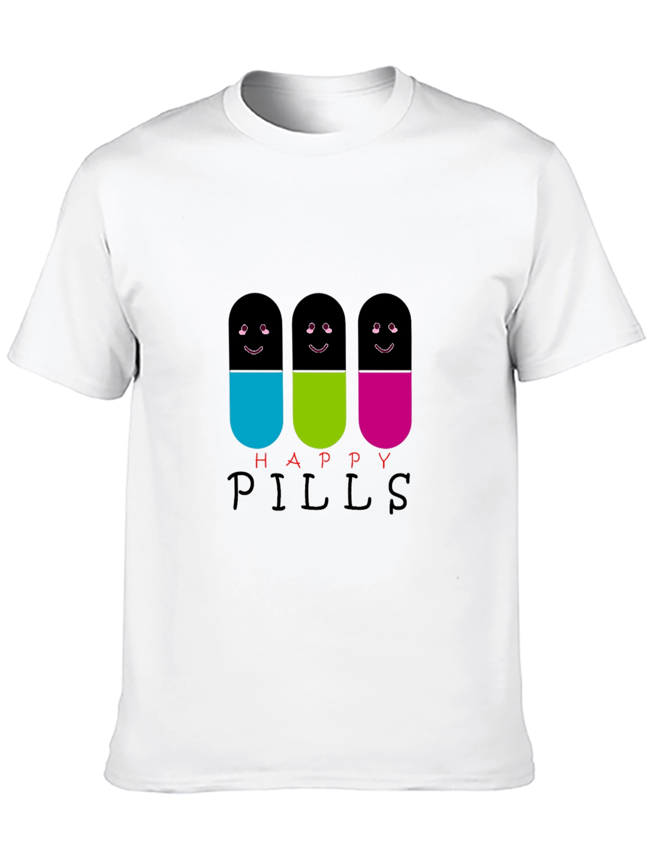 Happy Pills T-Shirt - Fun Graphic Tee