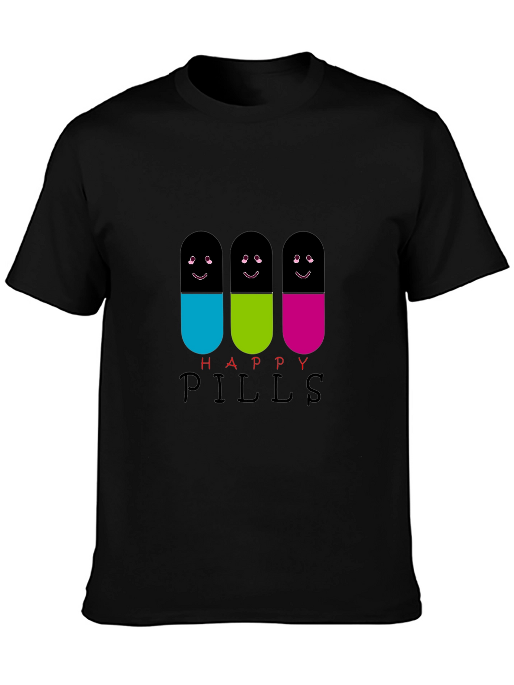 Happy Pills T-Shirt - Fun Graphic Tee
