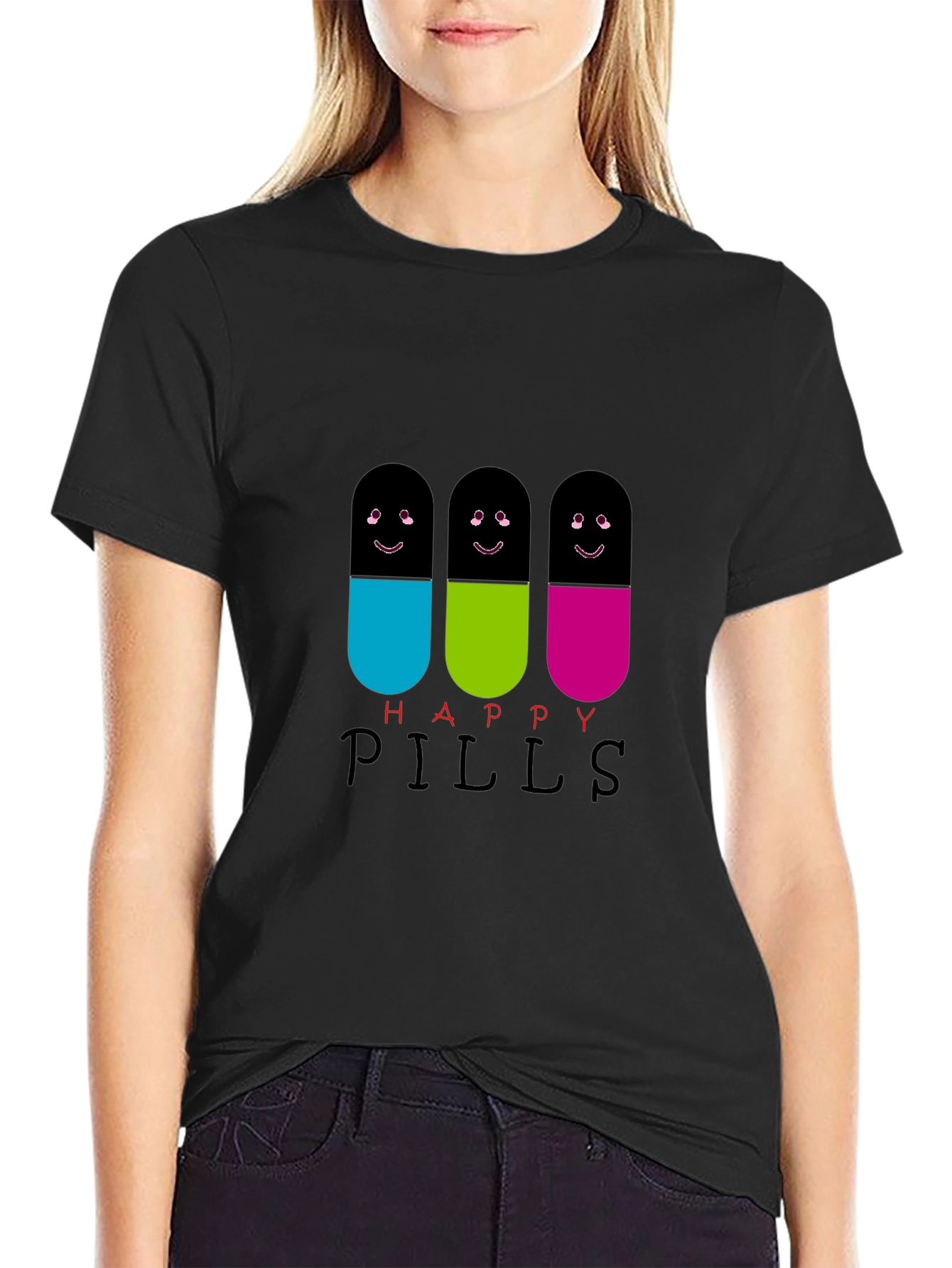 Happy Pills T-Shirt - Fun Graphic Tee