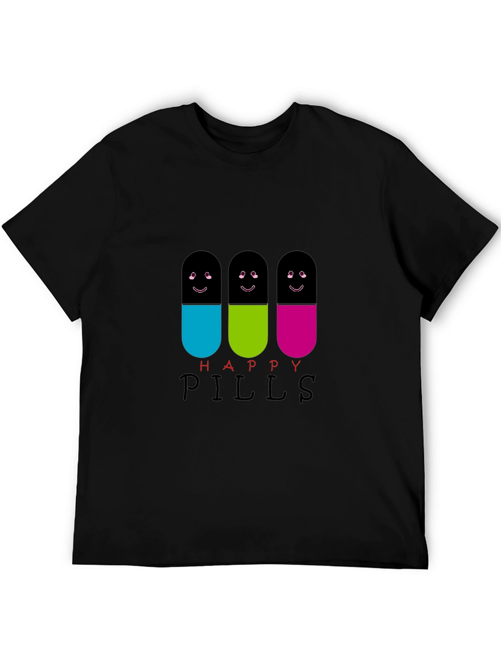 Happy Pills T-Shirt - Fun Graphic Tee
