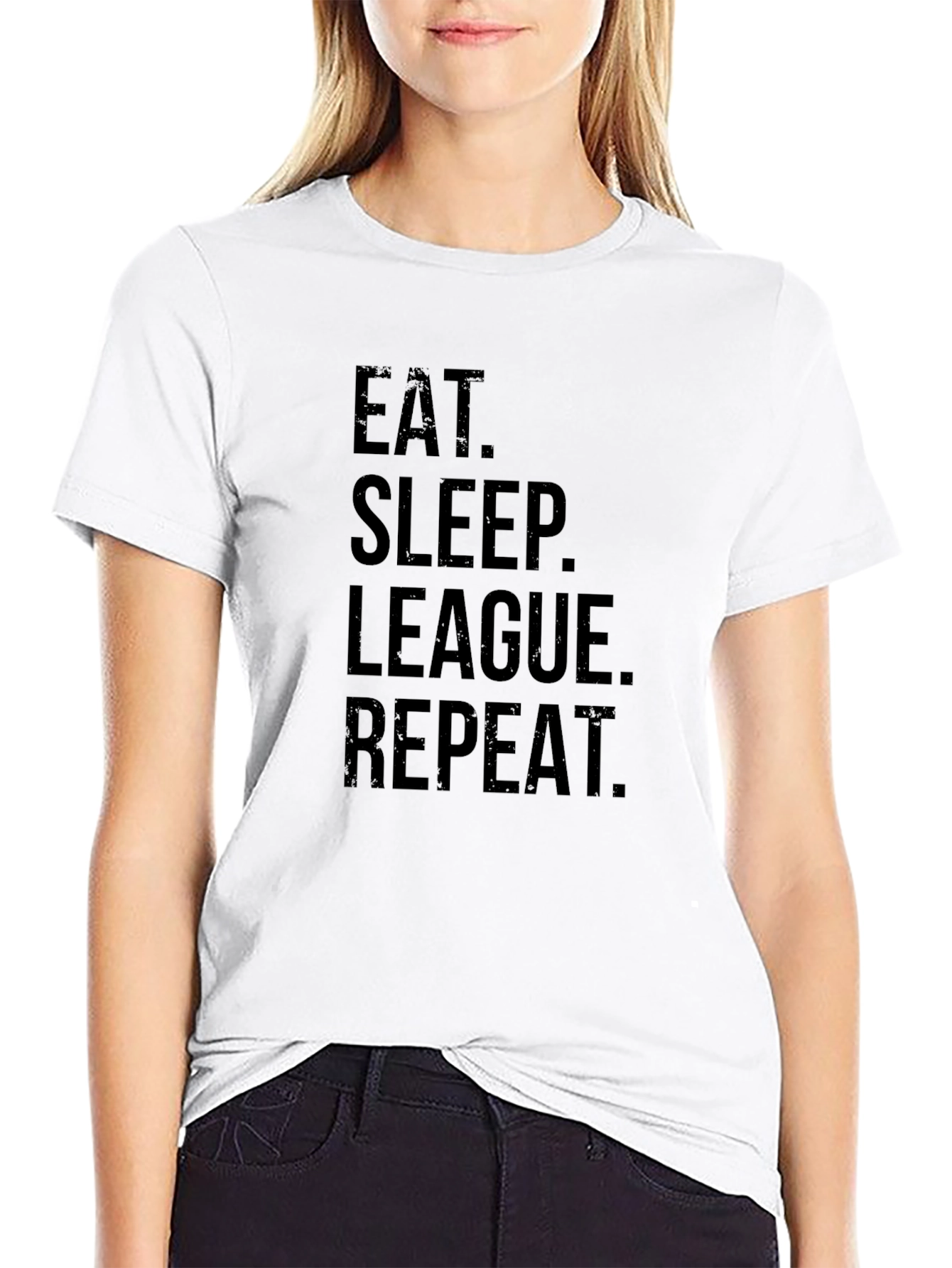 Eat Sleep League Repeat T-Shirt