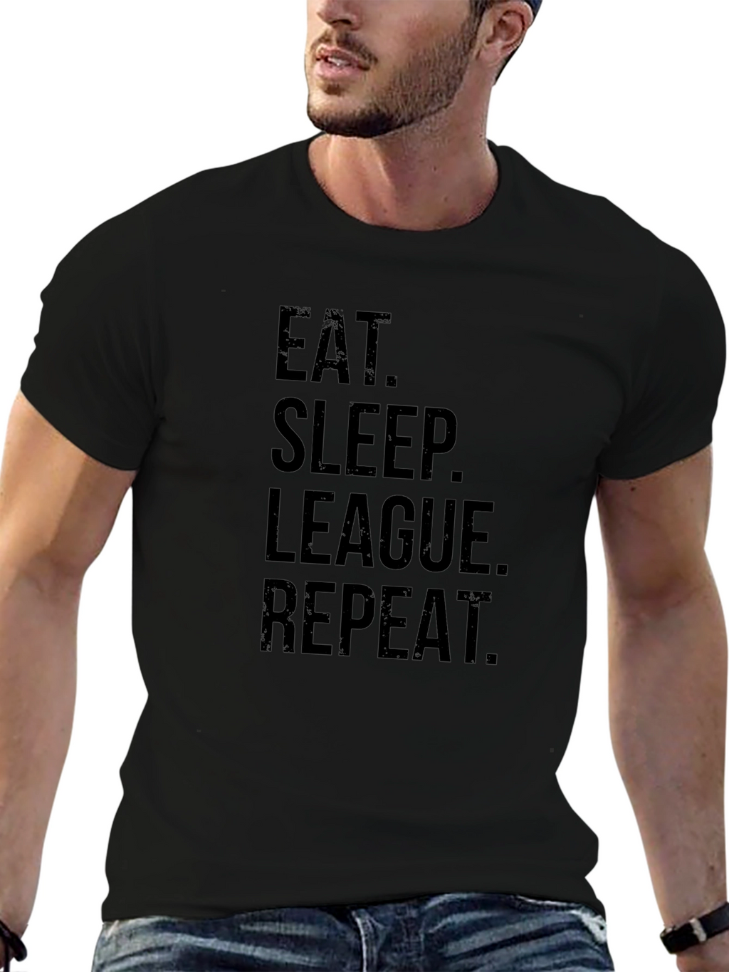 Eat Sleep League Repeat T-Shirt