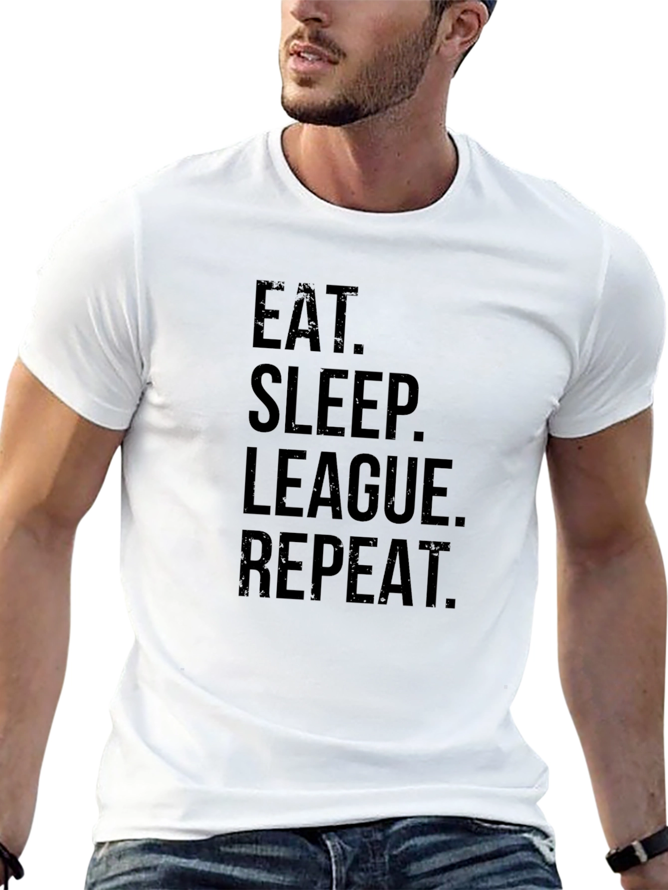 Eat Sleep League Repeat T-Shirt