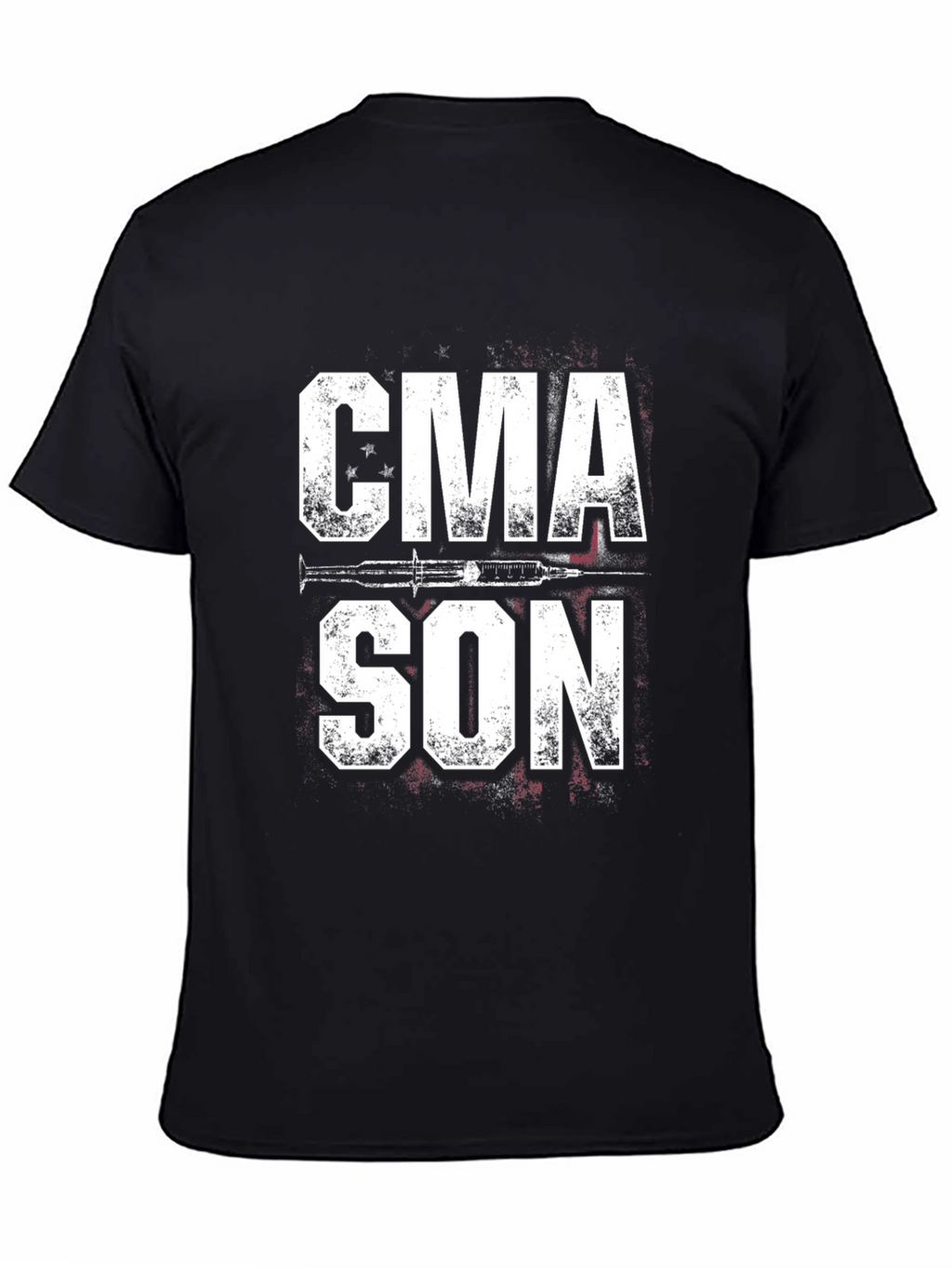 CMA SON Graphic Tee - Black Cotton Casual T-Shirt