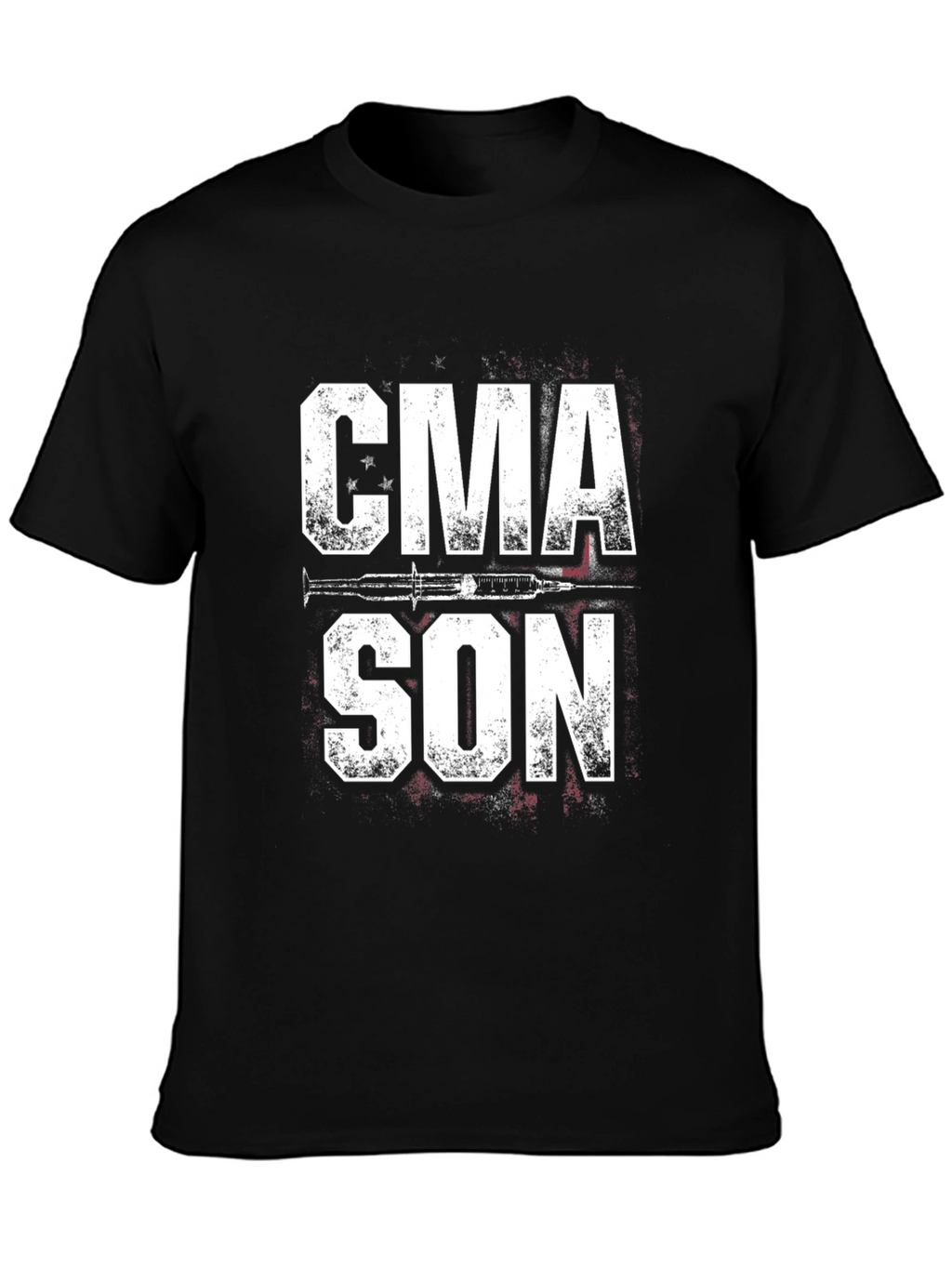 CMA SON Graphic Tee - Black Cotton Casual T-Shirt