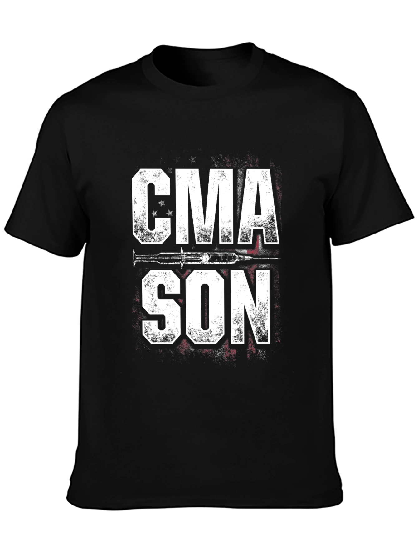 CMA SON Graphic Tee - Black Cotton Casual T-Shirt