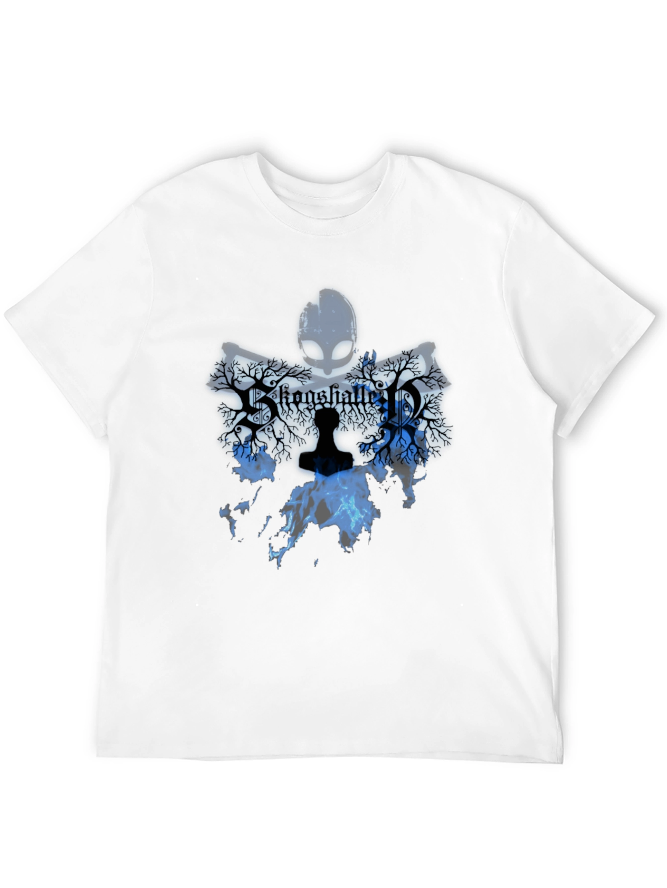 Stone Shattered T-Shirt Blue Graphic Design