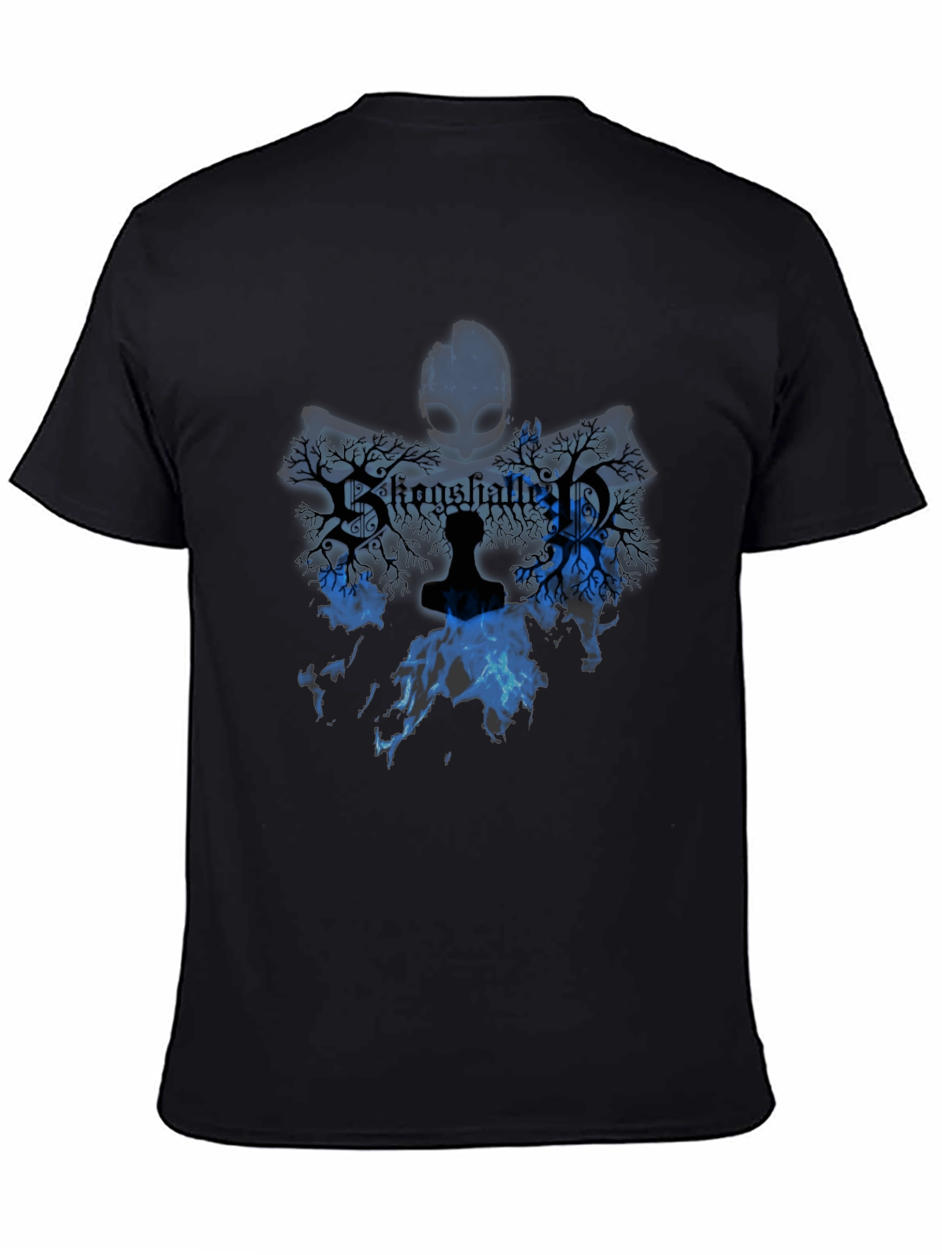 Stone Shattered T-Shirt Blue Graphic Design