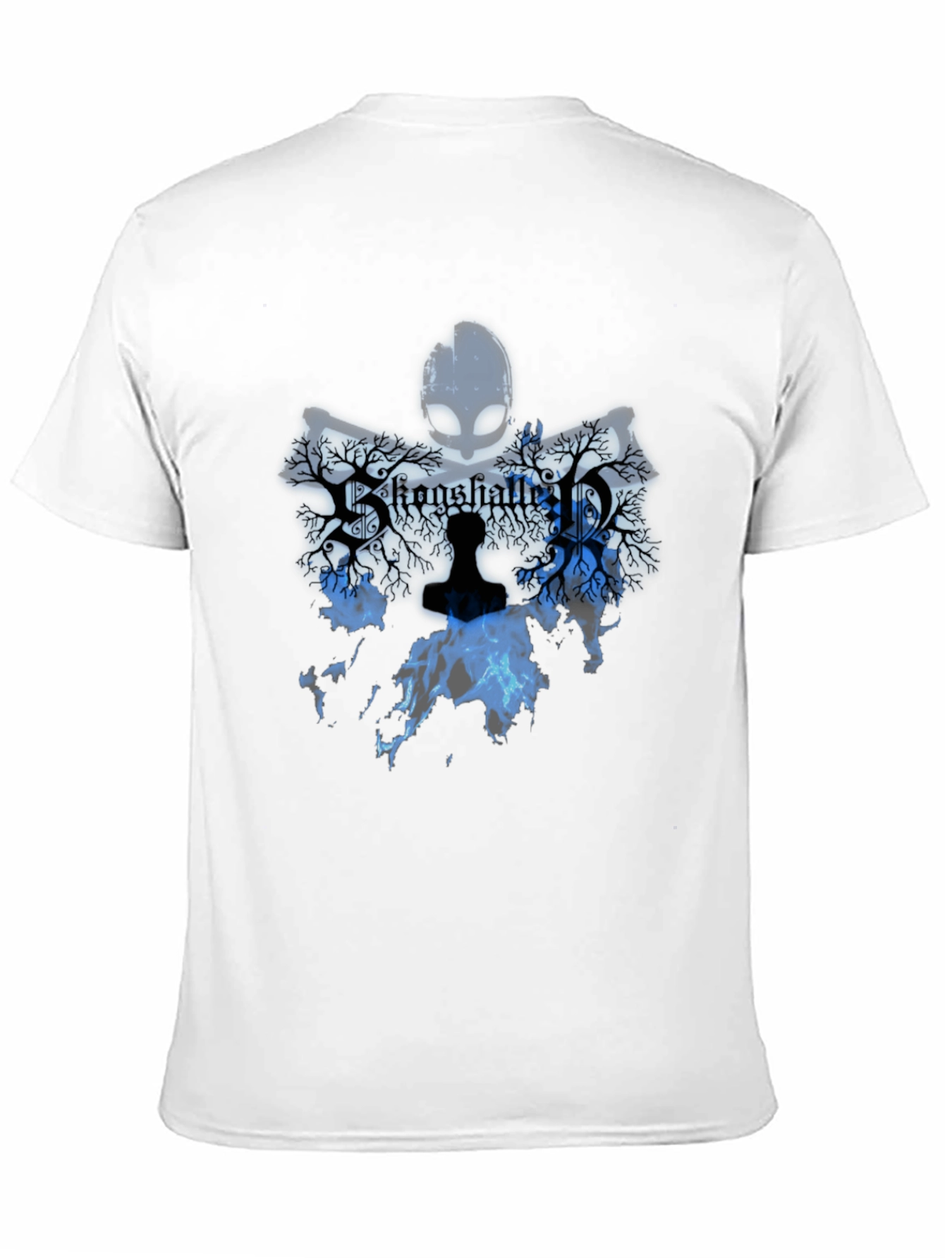 Stone Shattered T-Shirt Blue Graphic Design
