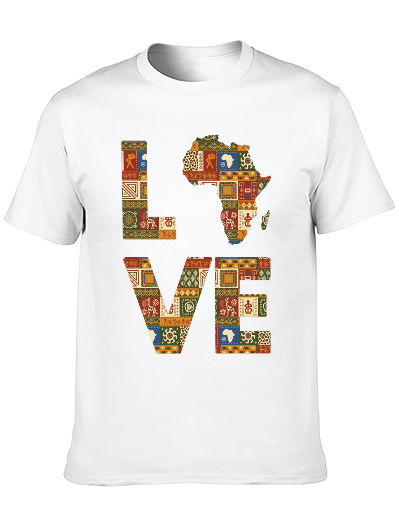 Love Africa Patterned T-Shirt