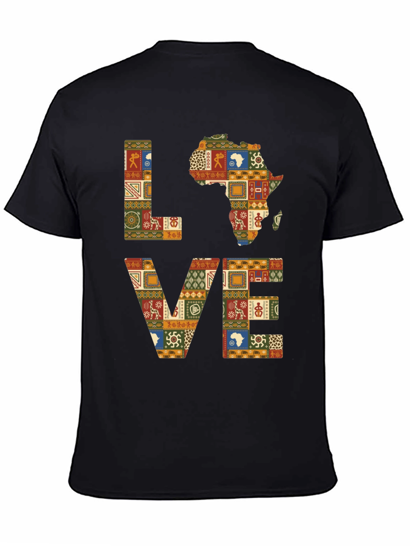 Love Africa Patterned T-Shirt