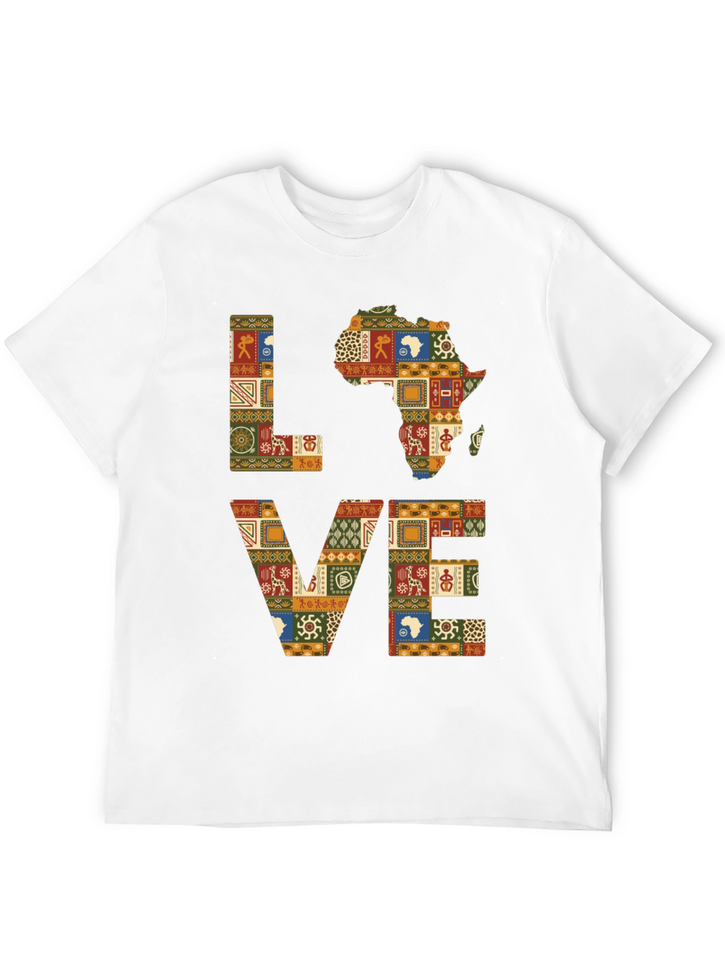 Love Africa Patterned T-Shirt