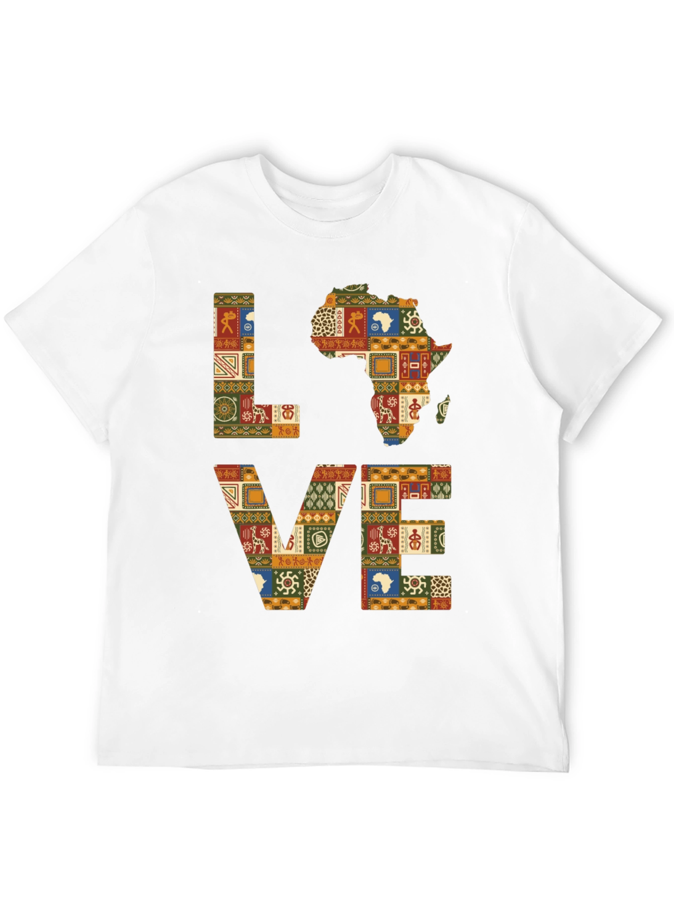 Love Africa Patterned T-Shirt
