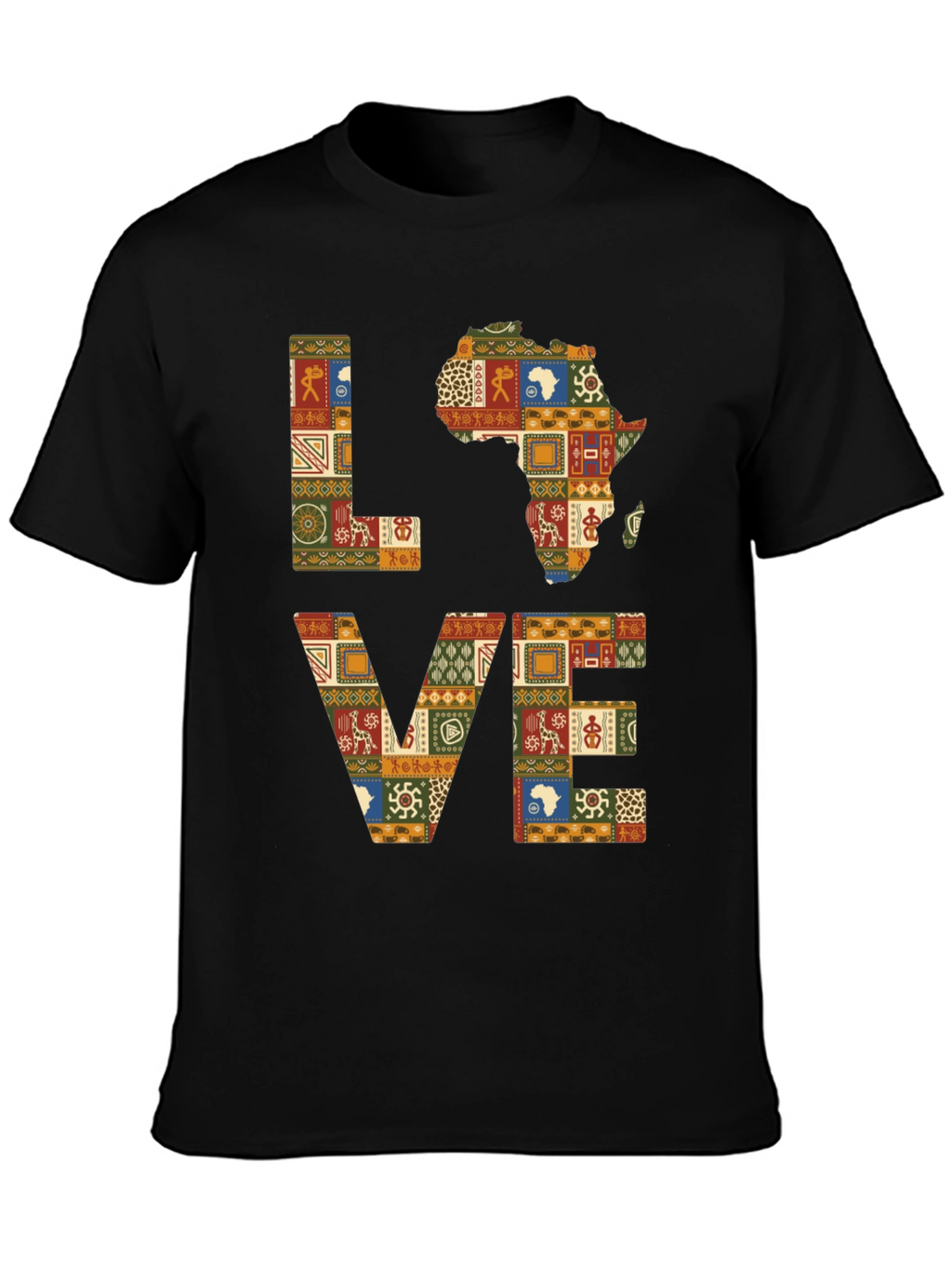 Love Africa Patterned T-Shirt