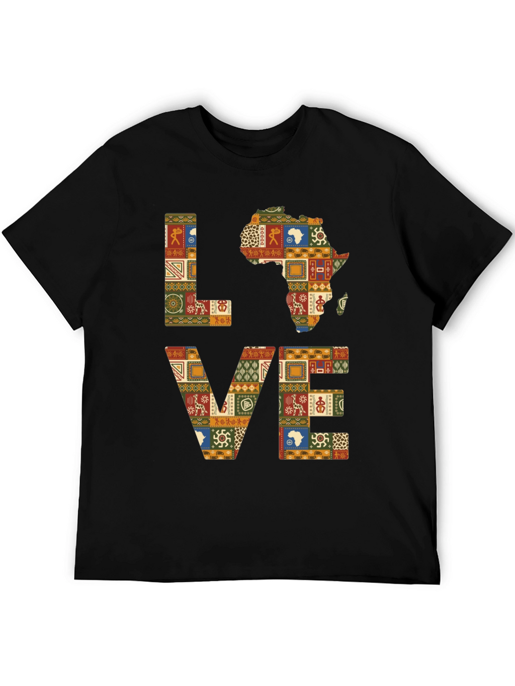 Love Africa Patterned T-Shirt
