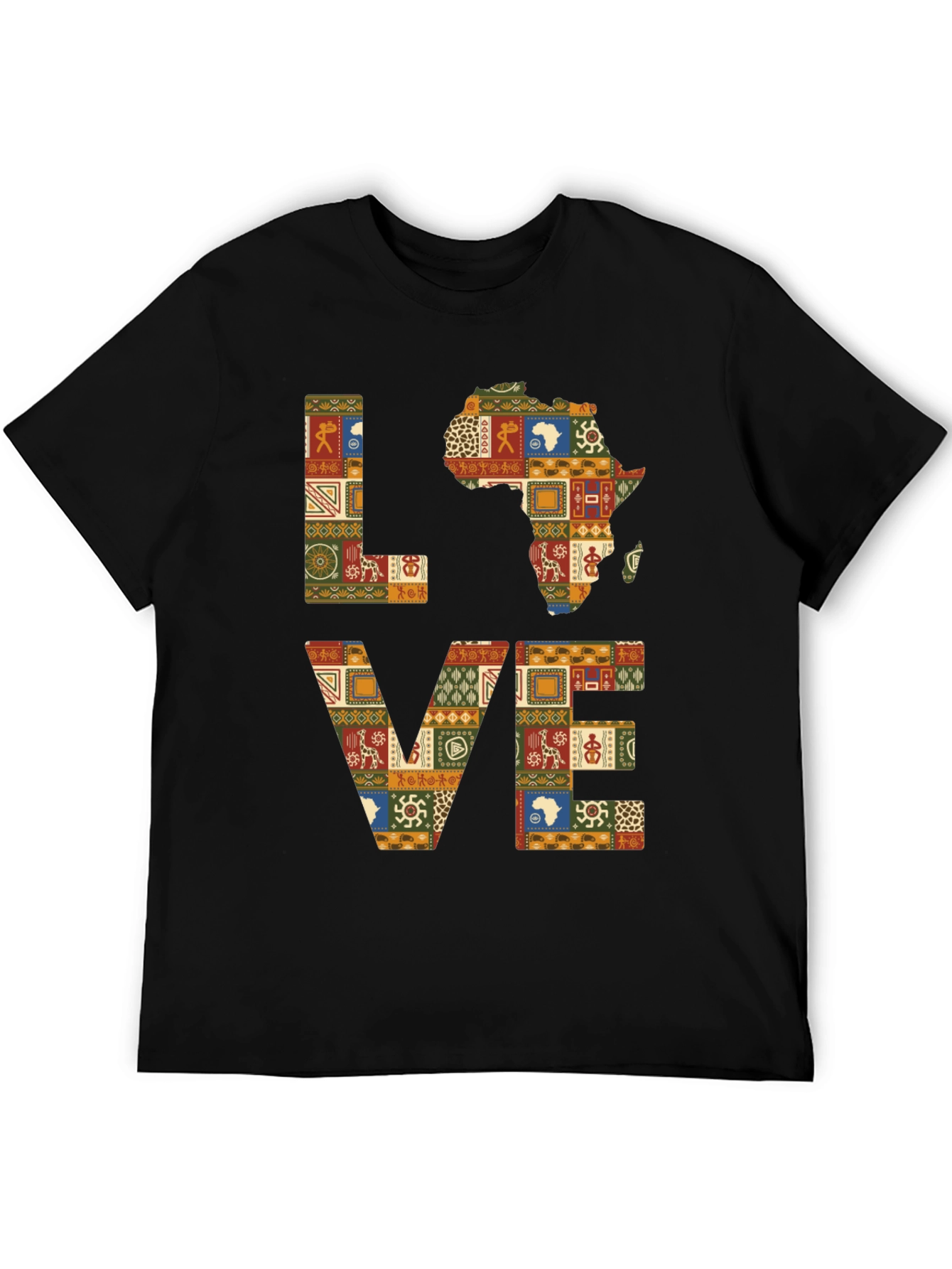 Love Africa Patterned T-Shirt