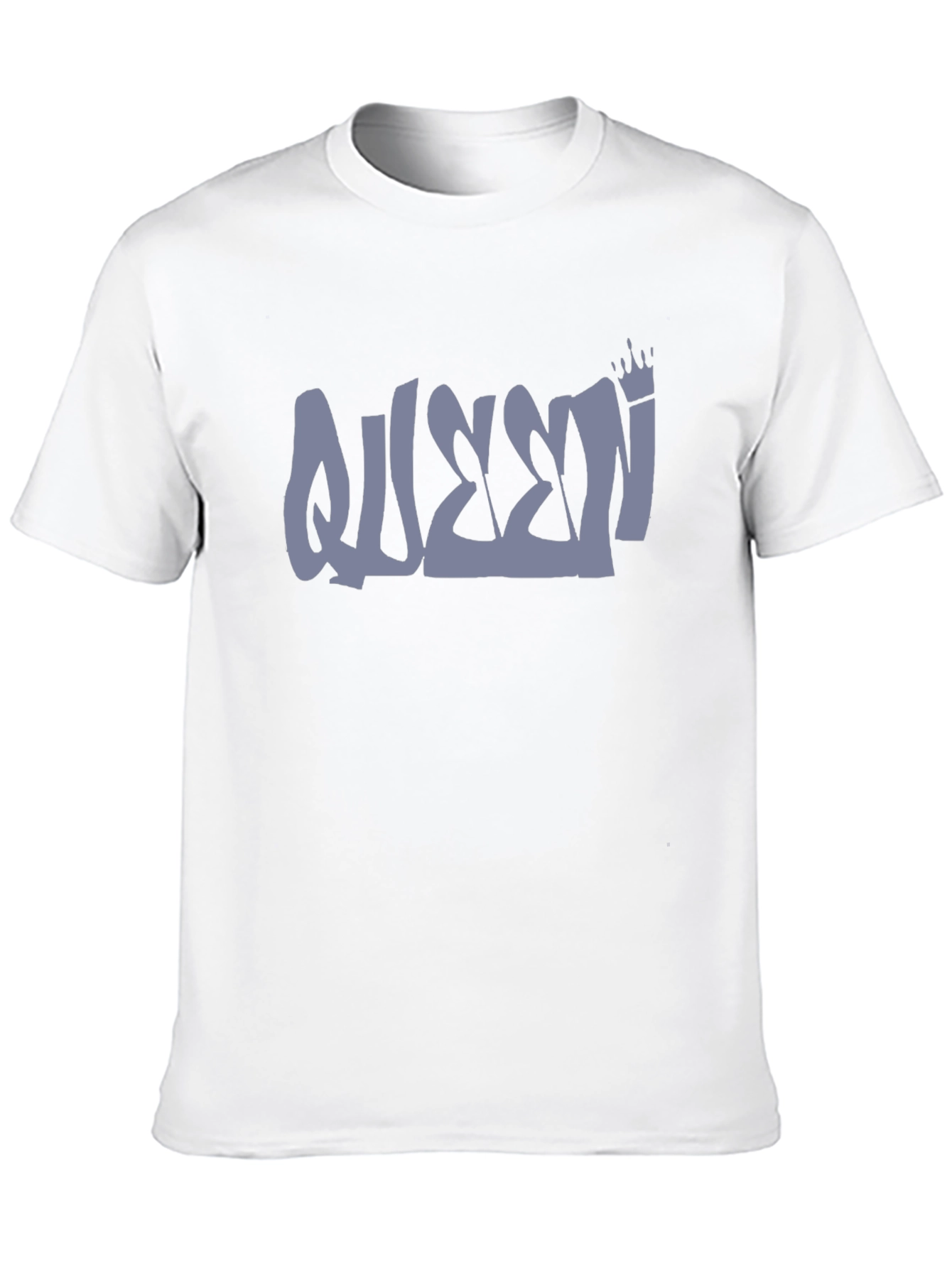 Queen Crown Graphic T-Shirt - Black