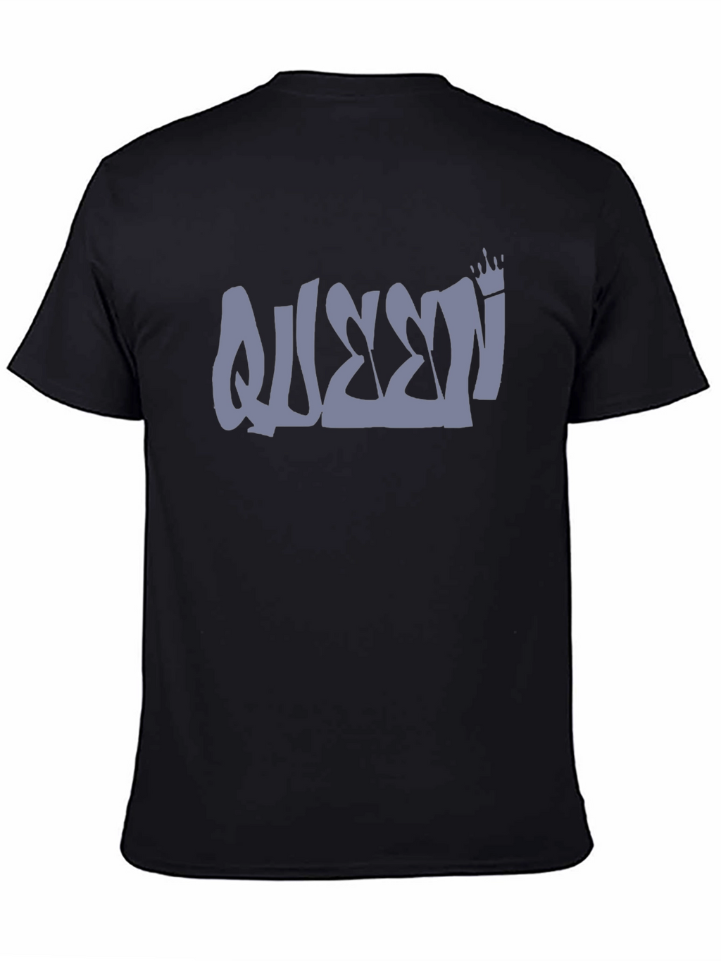 Queen Crown Graphic T-Shirt - Black