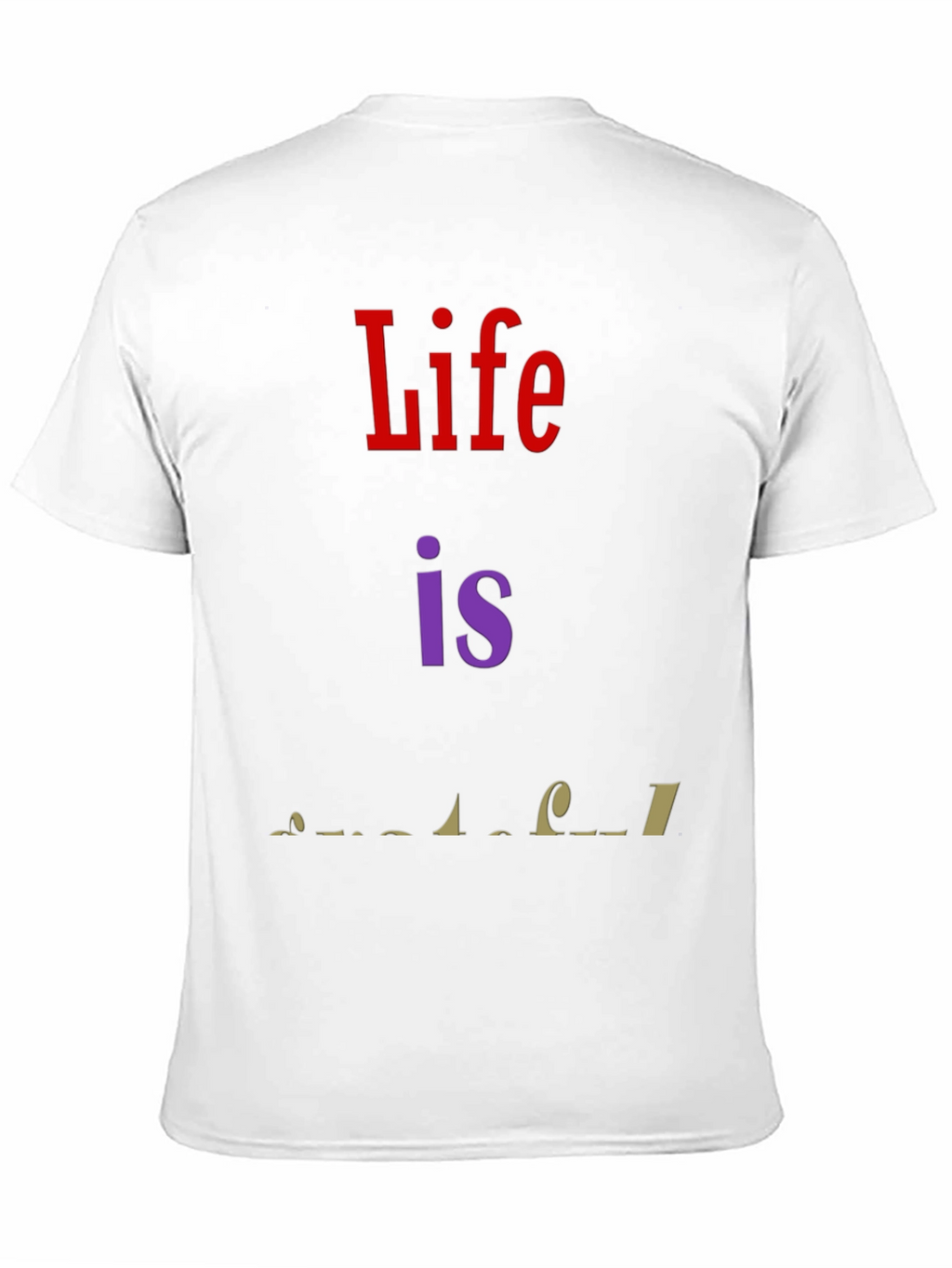Life is Wonderful Graphic T-Shirt - Black