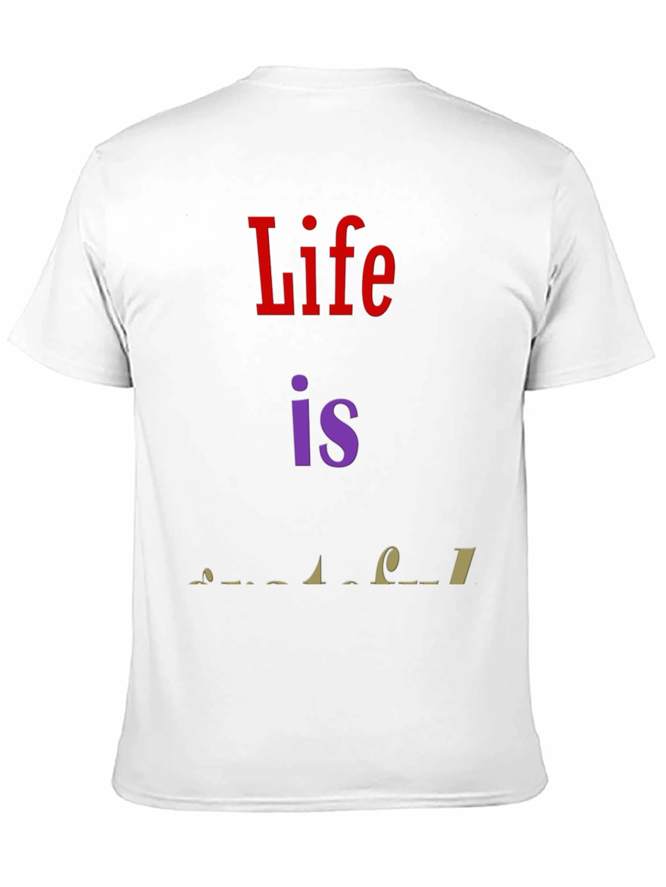 Life is Wonderful Graphic T-Shirt - Black