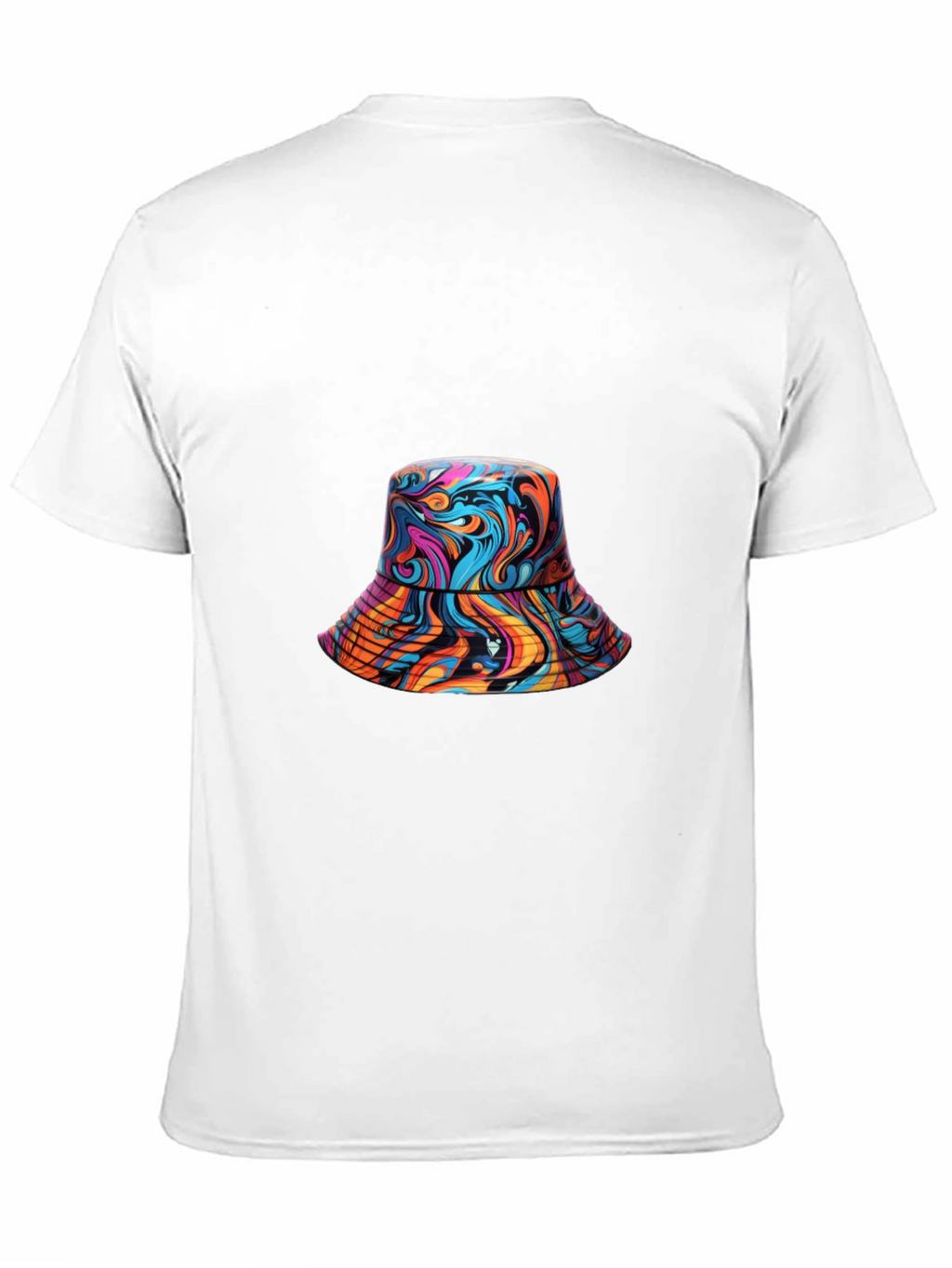 Vibrant Swirl Bucket Hat Graphic Tee