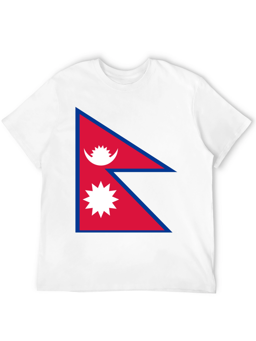 Nepal Flag Graphic Tee