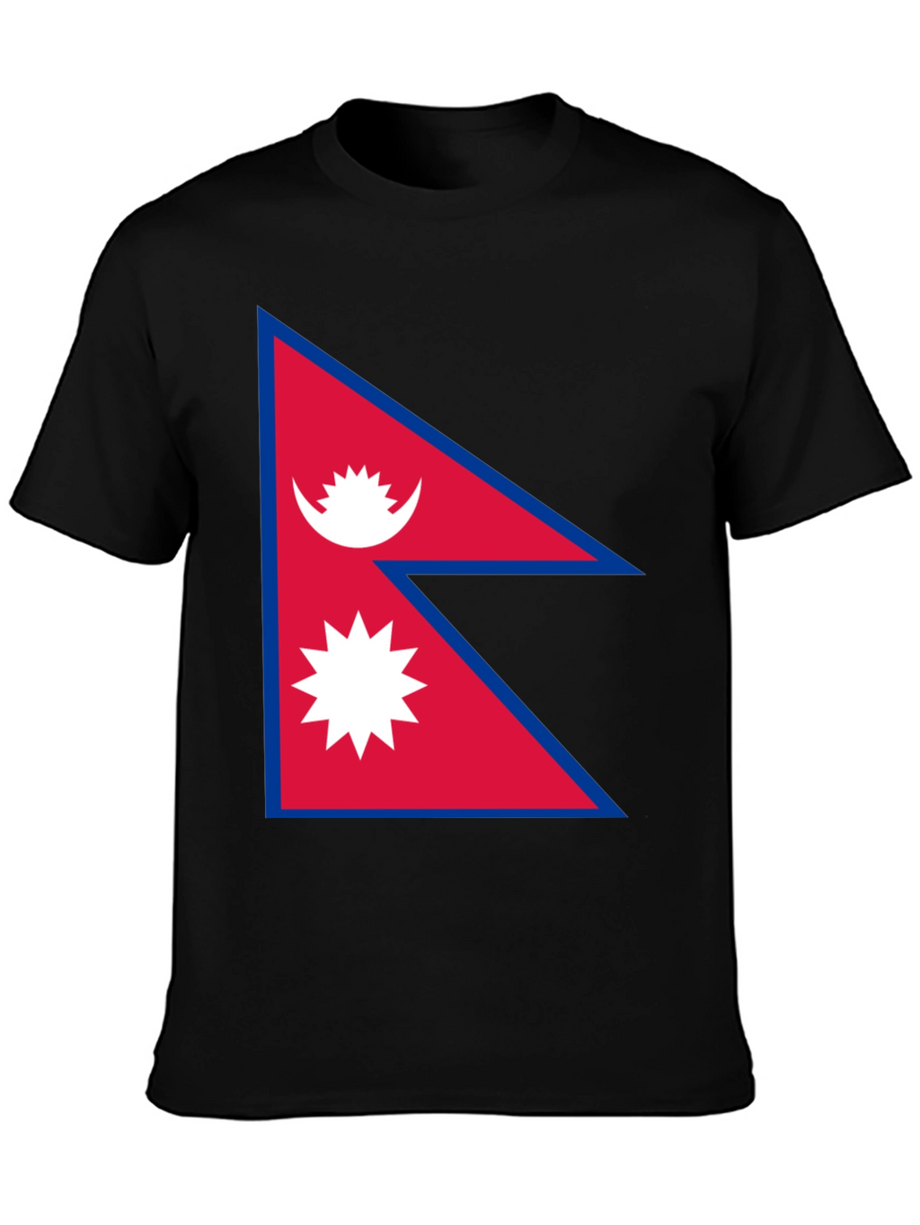 Nepal Flag Graphic Tee