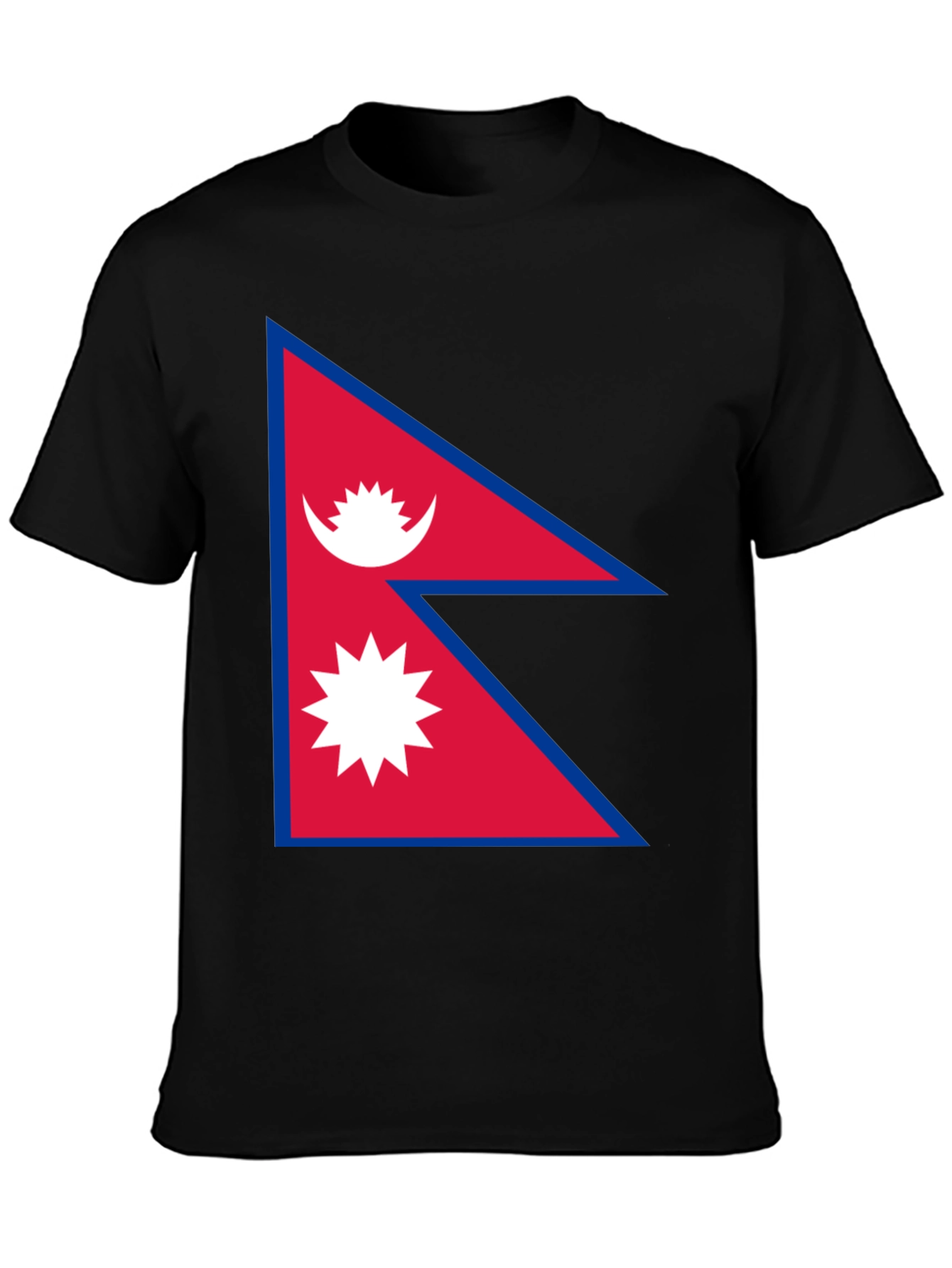 Nepal Flag Graphic Tee