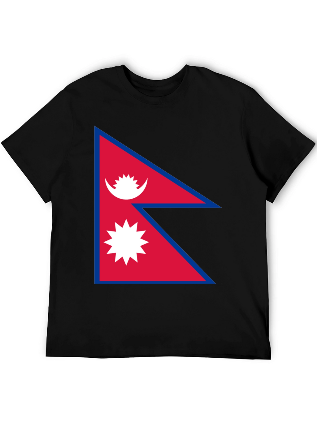 Nepal Flag Graphic Tee