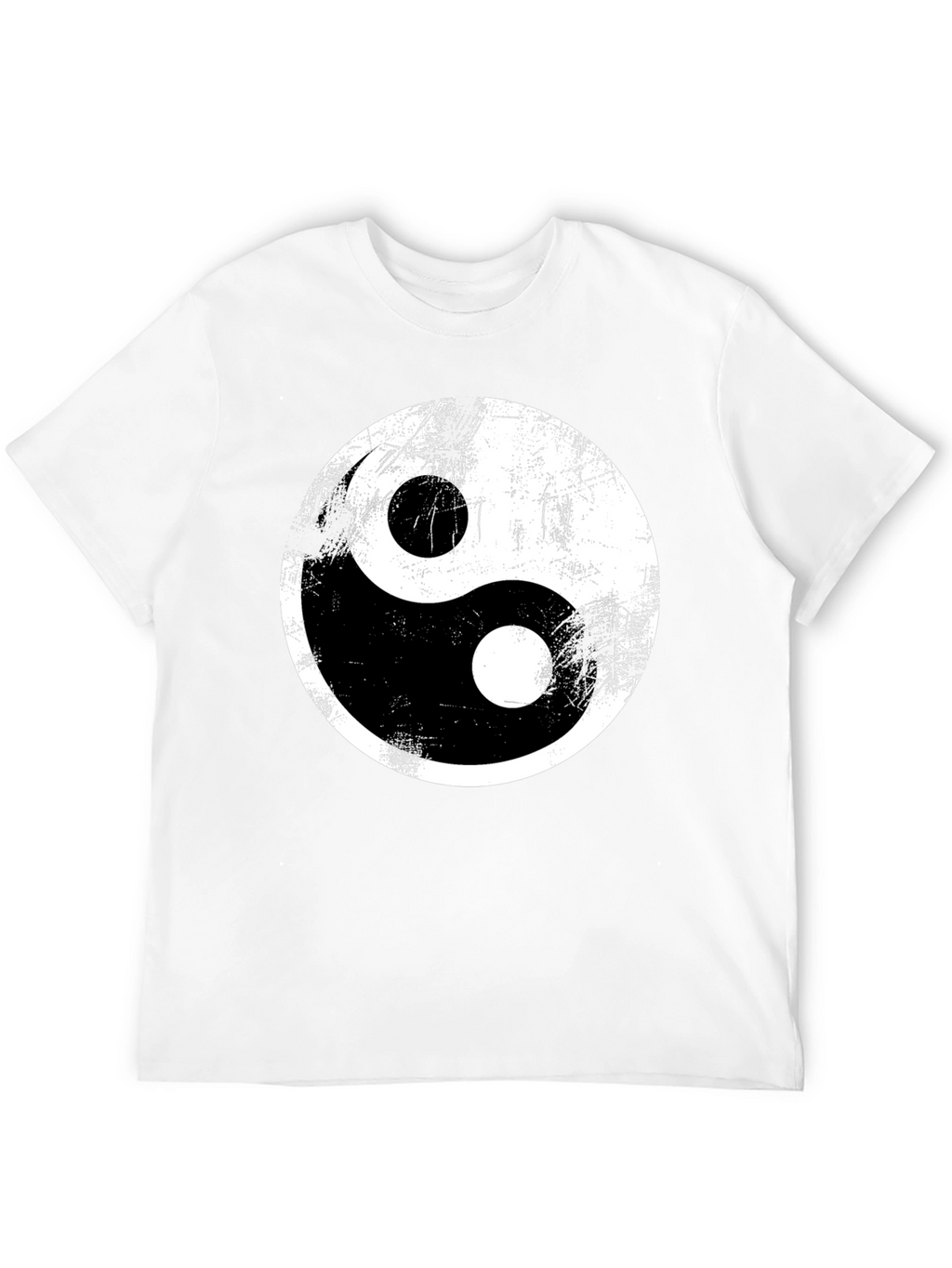 Yin Yang Graphic Tee - Distressed Print