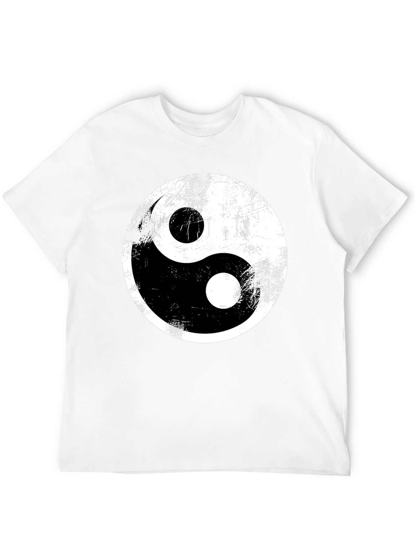 Yin Yang Graphic Tee - Distressed Print