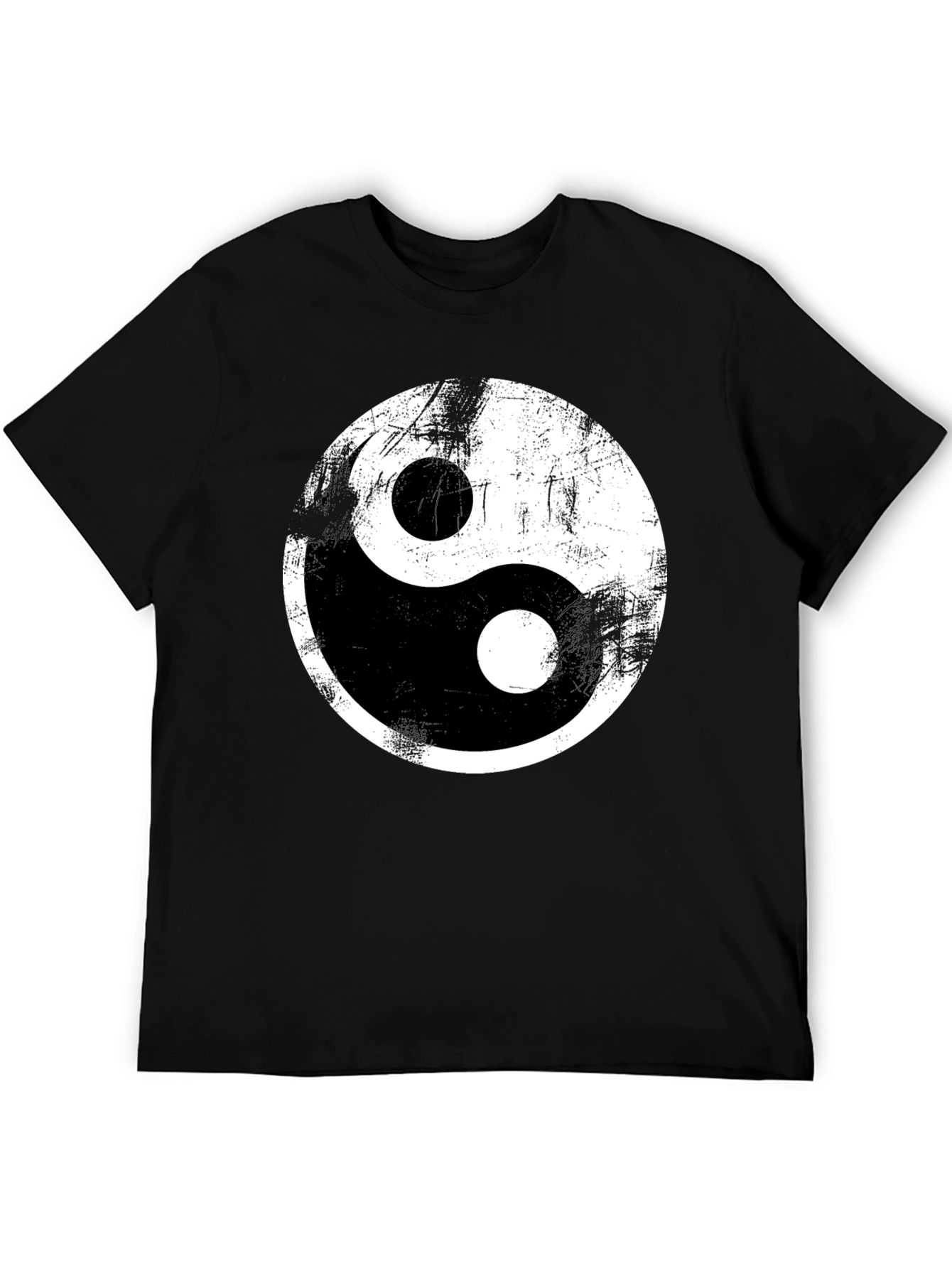 Yin Yang Graphic Tee - Distressed Print