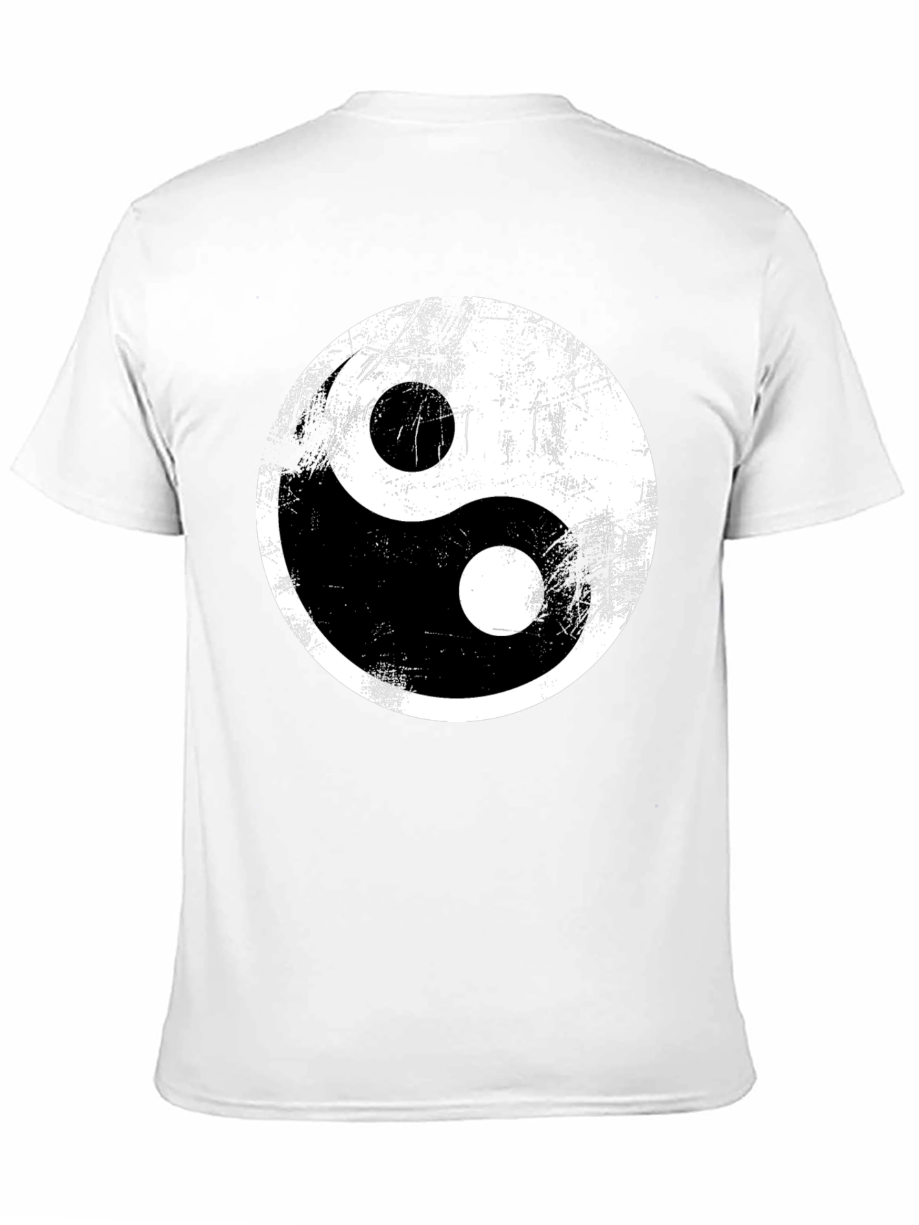 Yin Yang Graphic Tee - Distressed Print