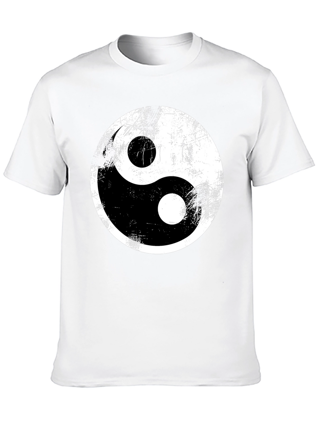Yin Yang Graphic Tee - Distressed Print