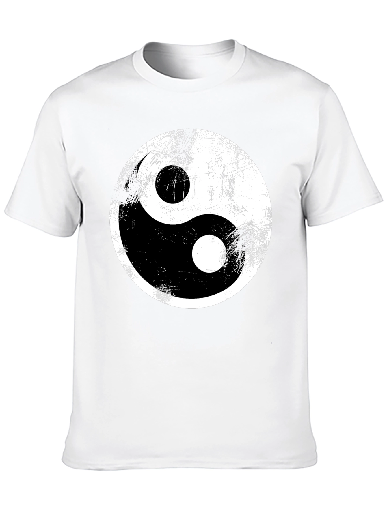Yin Yang Graphic Tee - Distressed Print