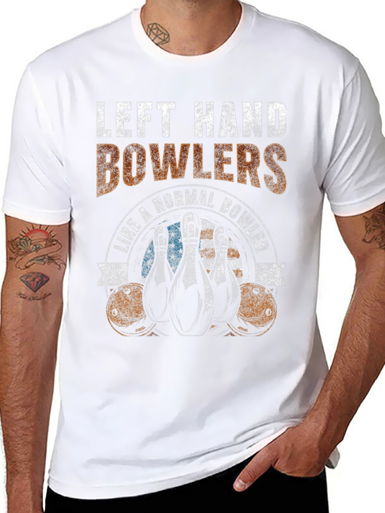 Left Hand Bowlers Like A Normal Bowler T-Shirt