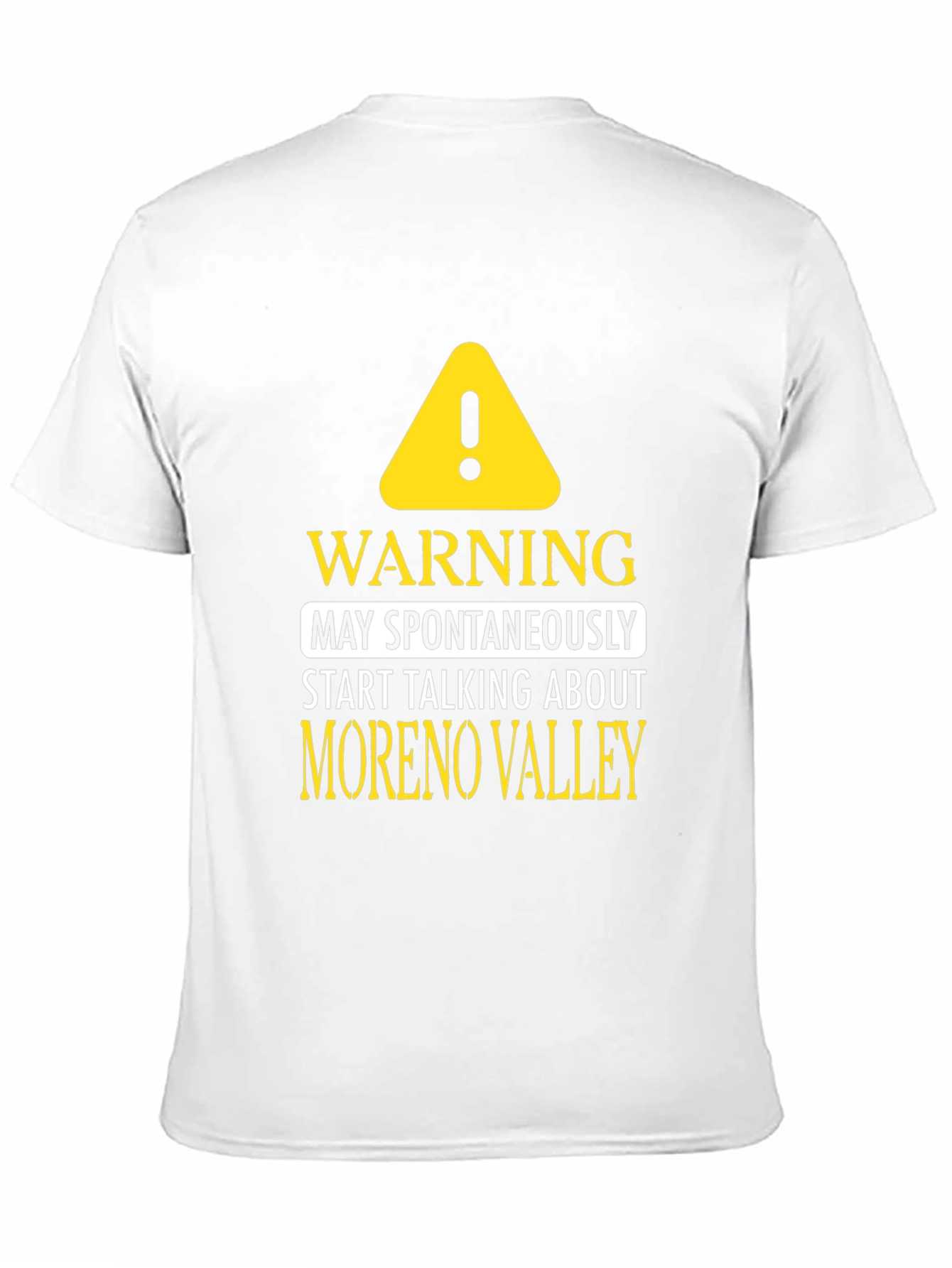 Moreno Valley Talking Warning Black T-Shirt