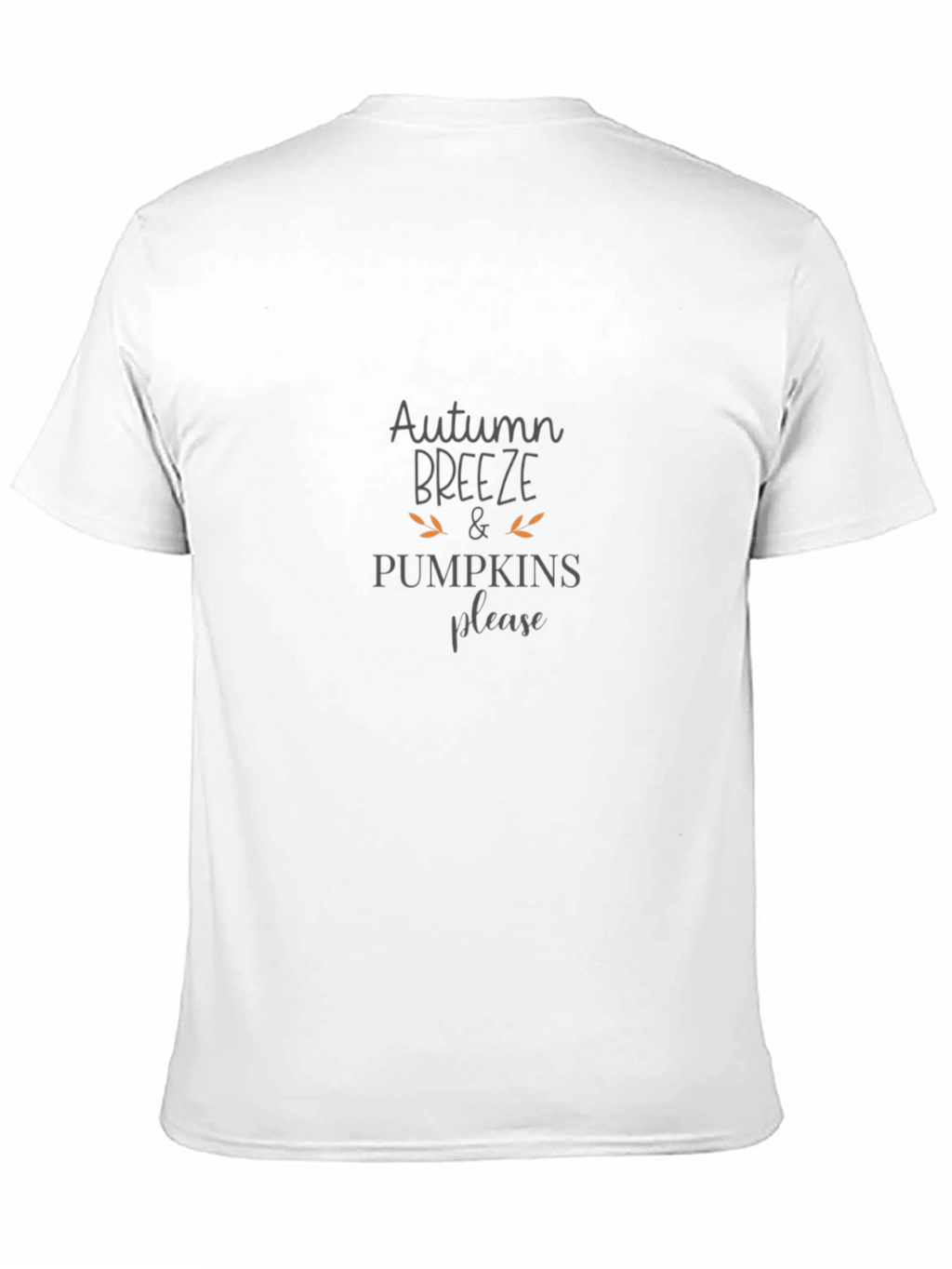 Autumn Breeze & Pumpkins Please Black Graphic Tee