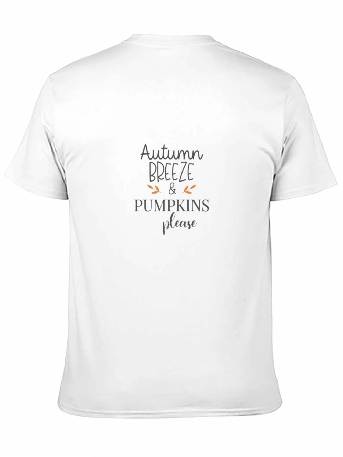 Autumn Breeze & Pumpkins Please Black Graphic Tee