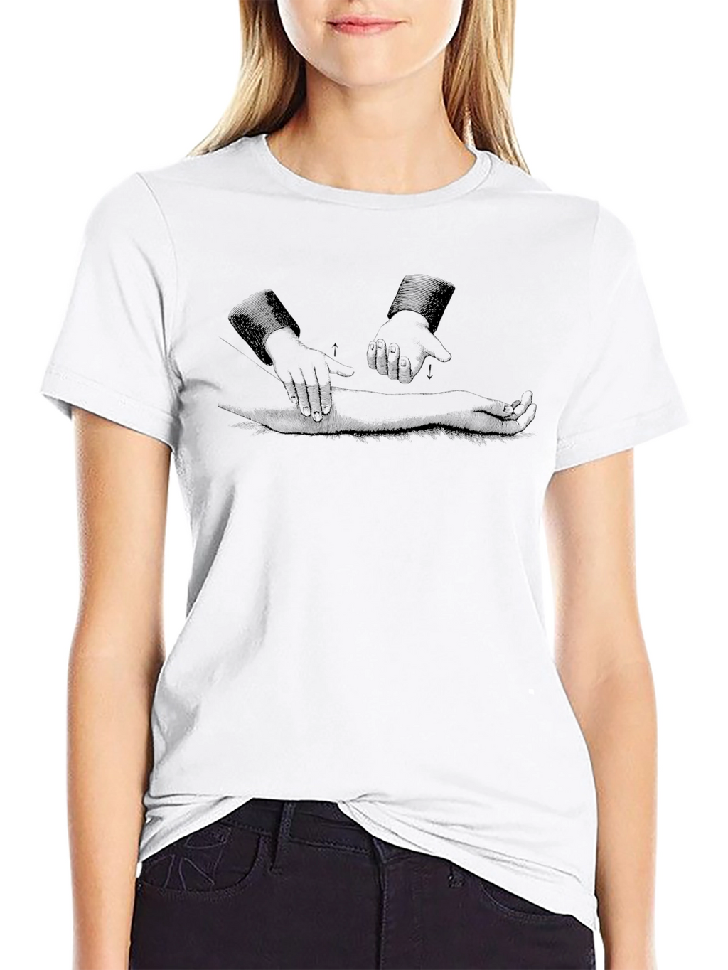 Unique Graphic Print Black T-Shirt