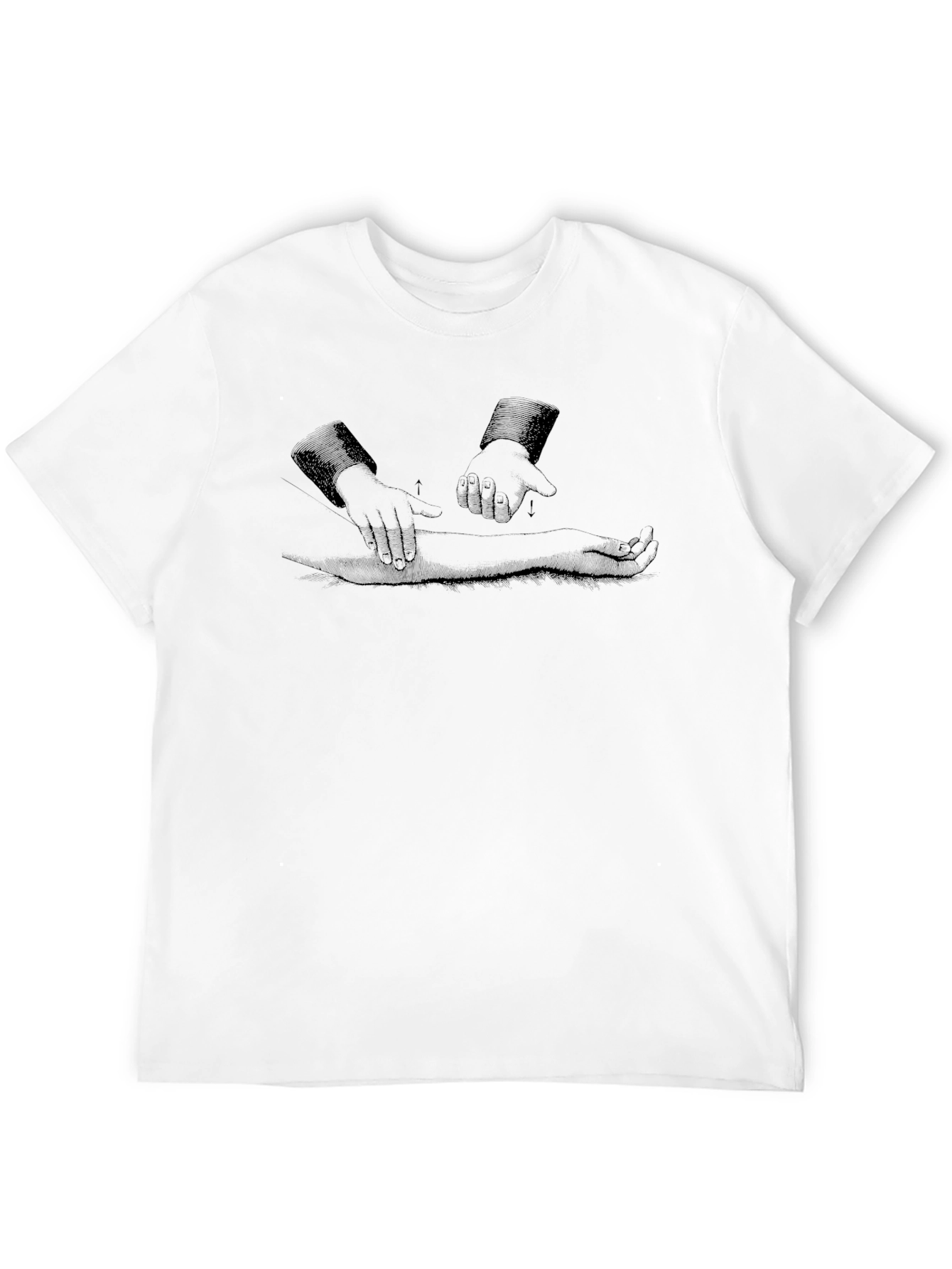 Unique Graphic Print Black T-Shirt