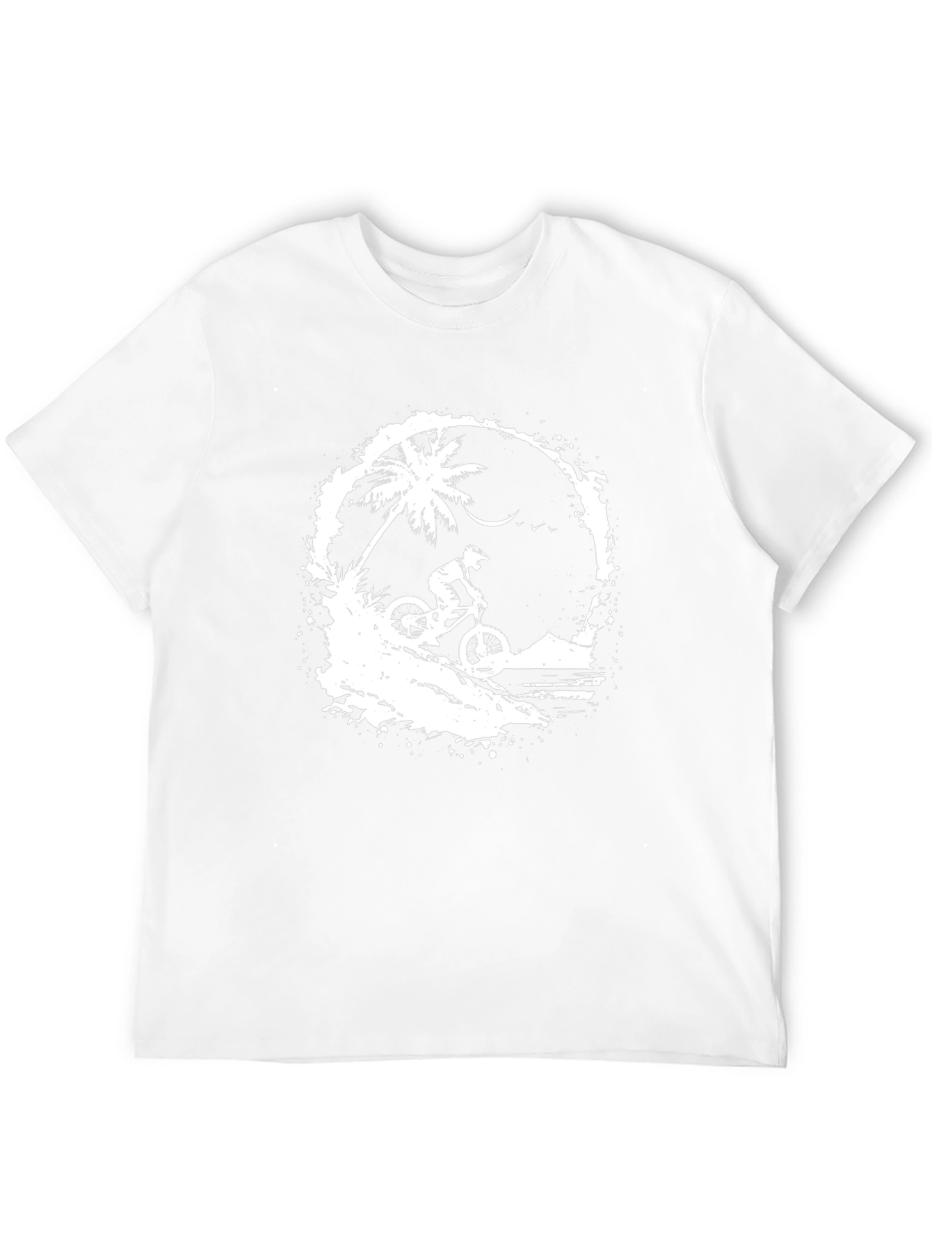 Mountain Bike T-Shirt - Palm Tree Graphic Tee