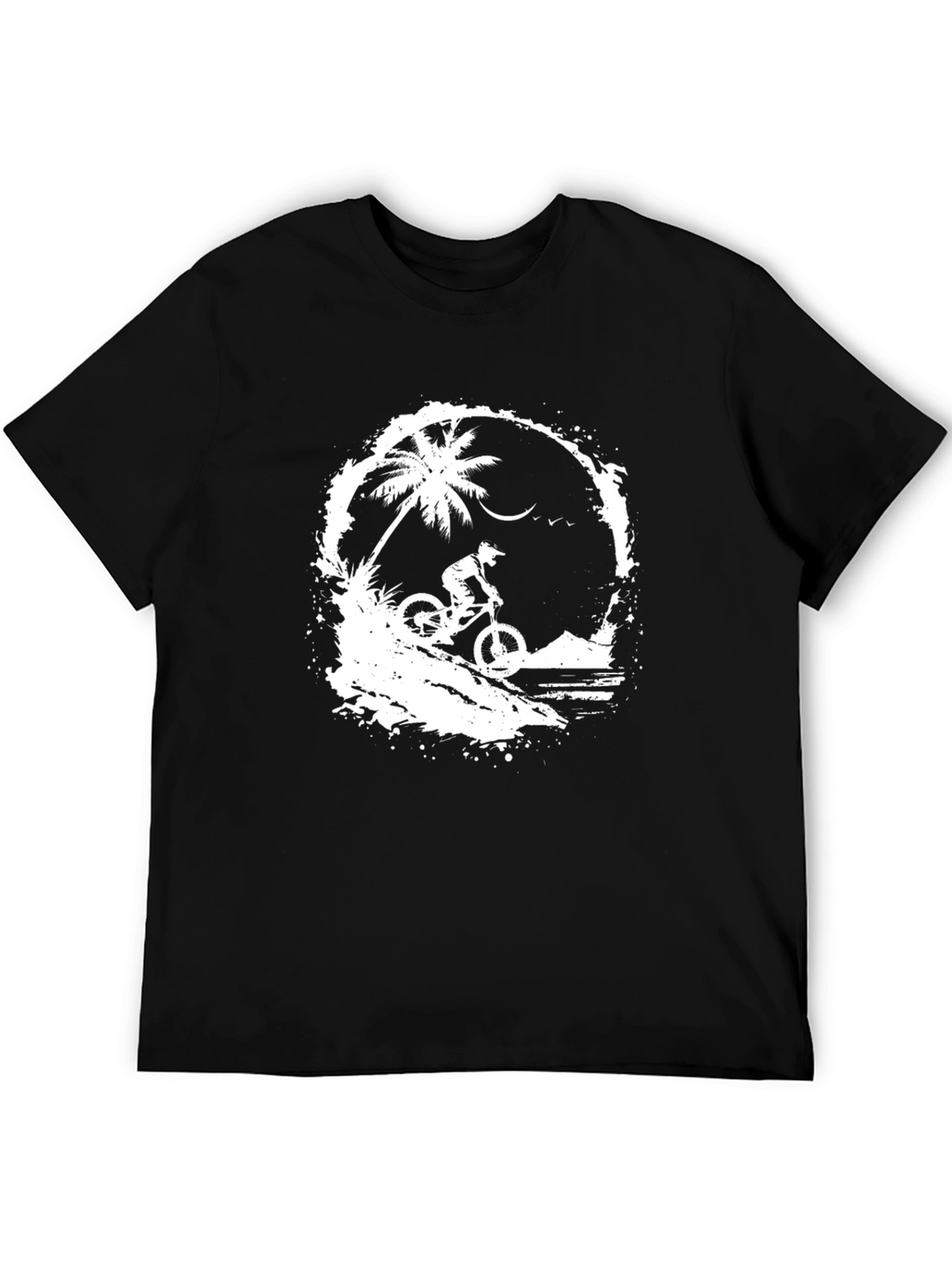 Mountain Bike T-Shirt - Palm Tree Graphic Tee