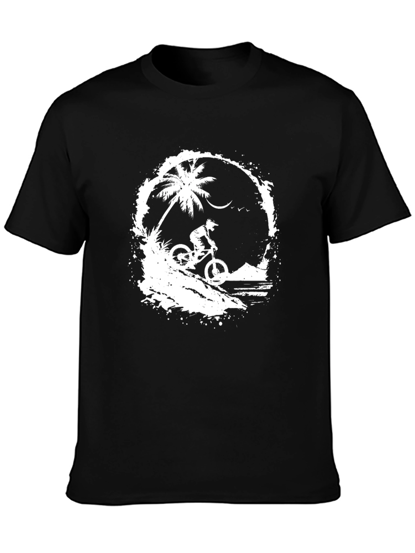 Mountain Bike T-Shirt - Palm Tree Graphic Tee