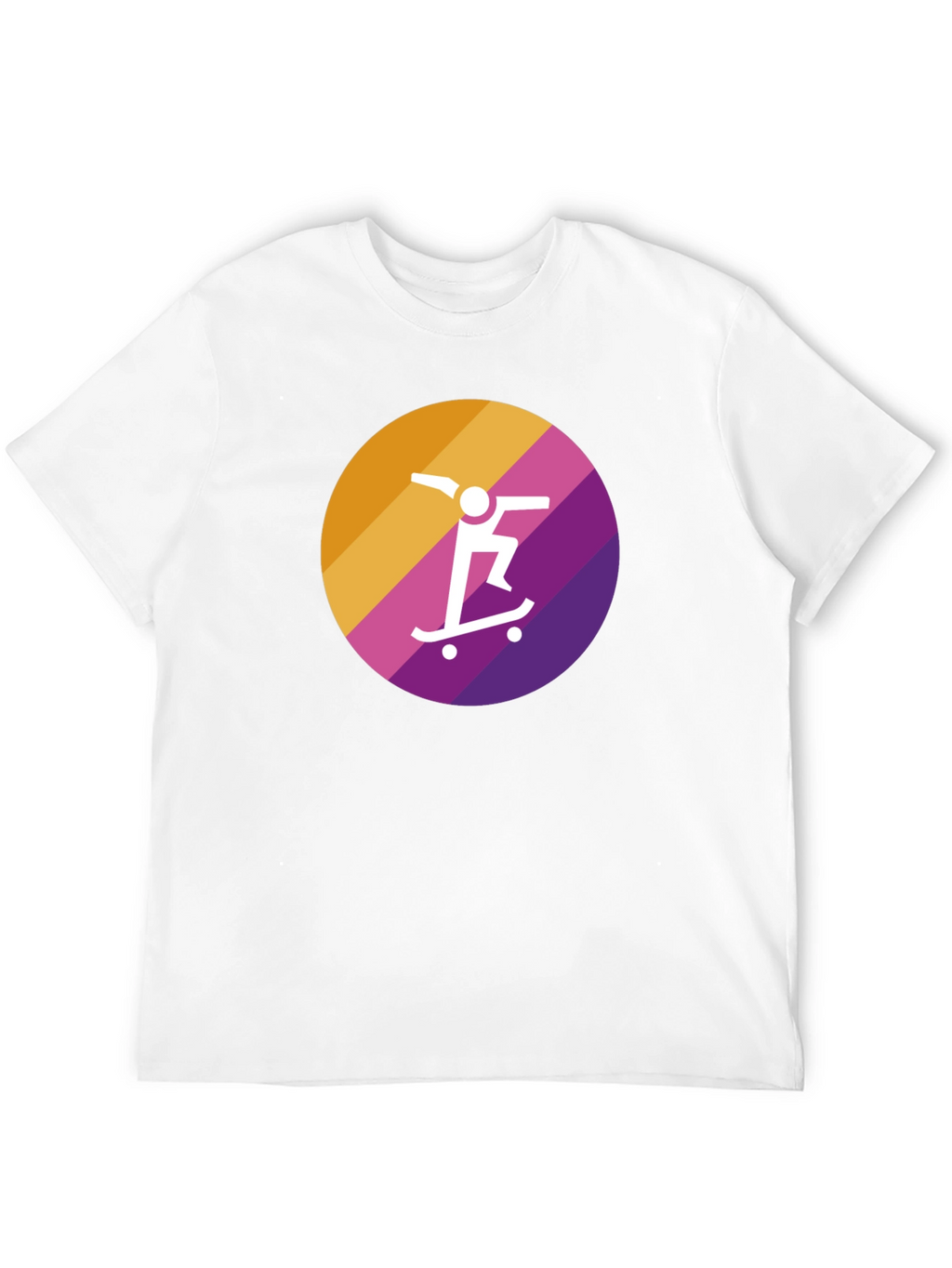 Skateboarder Graphic Tee - Black Cotton Blend