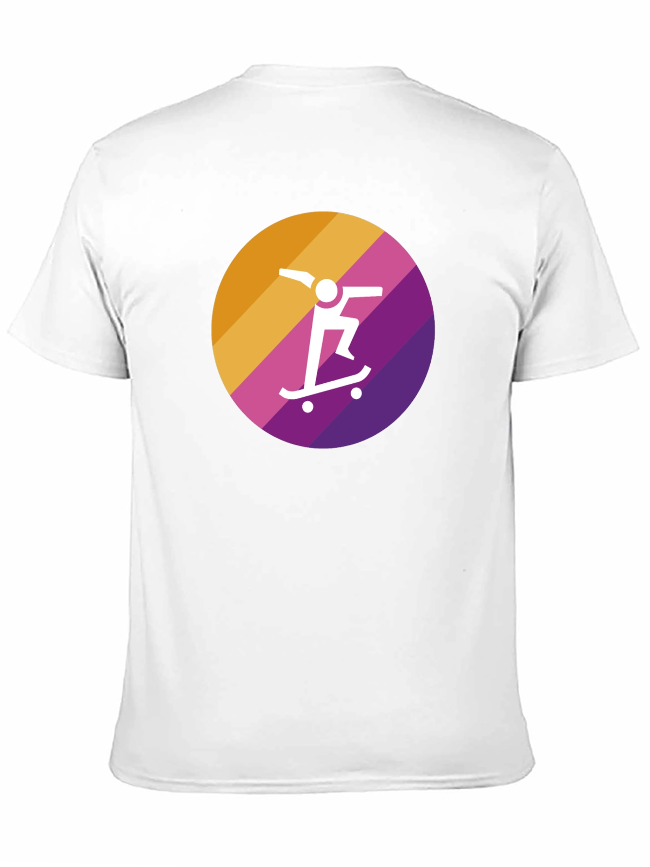 Skateboarder Graphic Tee - Black Cotton Blend