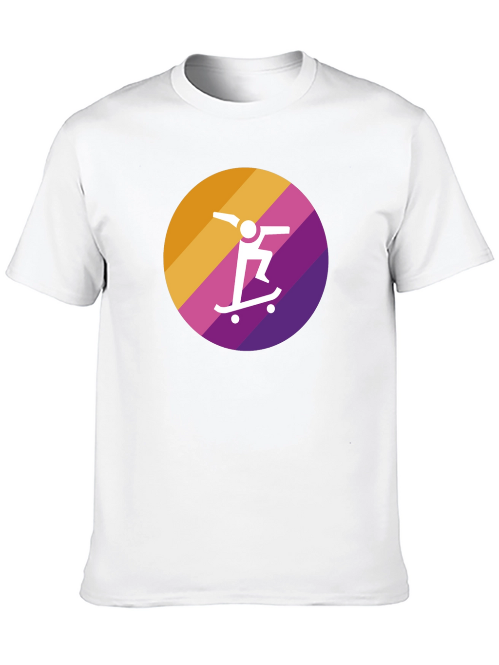 Skateboarder Graphic Tee - Black Cotton Blend