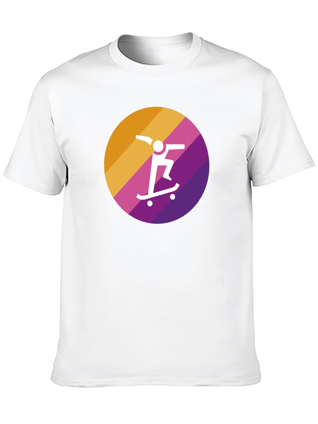 Skateboarder Graphic Tee - Black Cotton Blend
