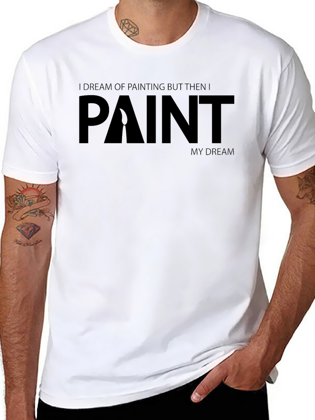 Painters Dream T-Shirt - Black Graphic Tee